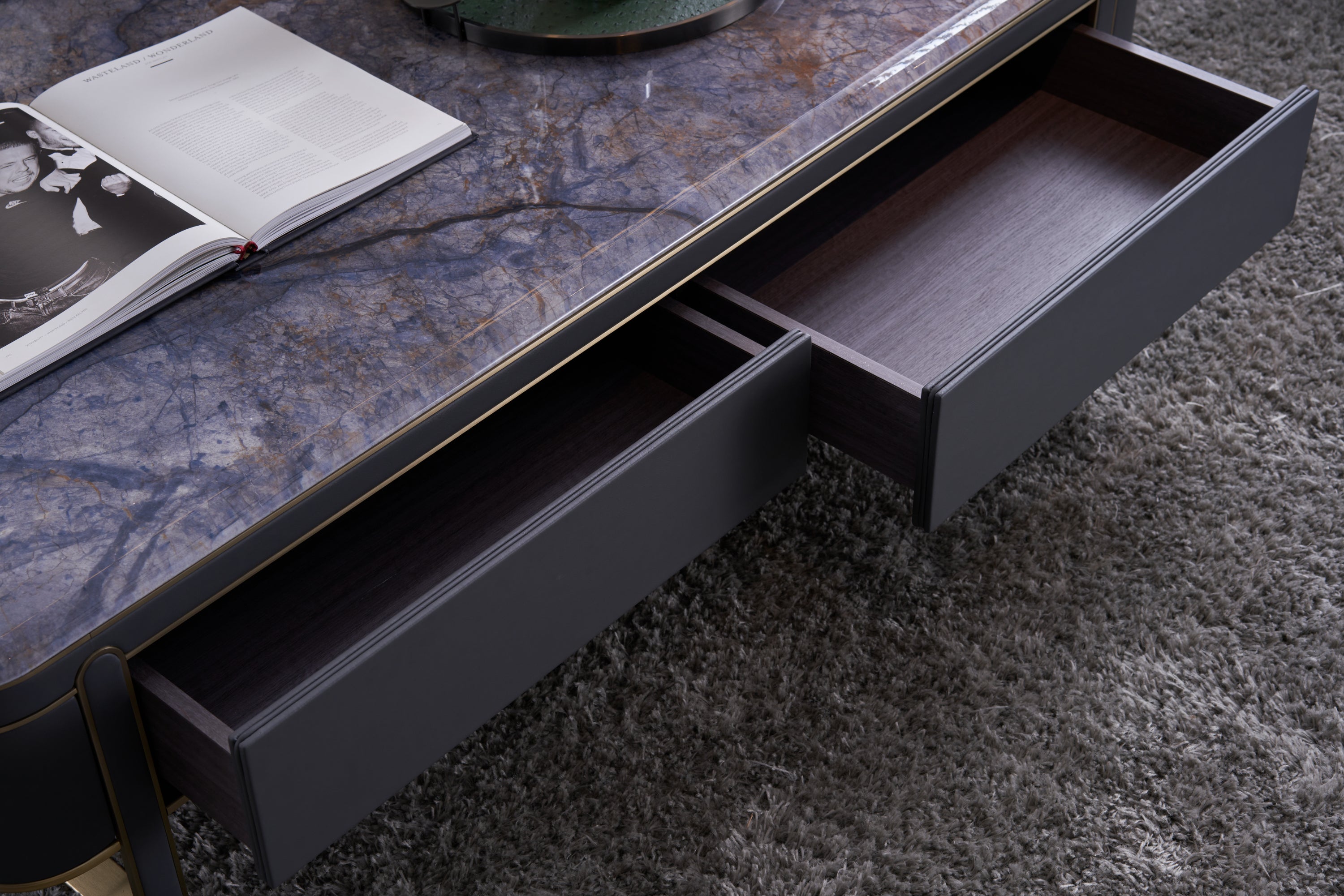 Modern Fashion Square Luxury Stone DC3-057-1 Tea Table