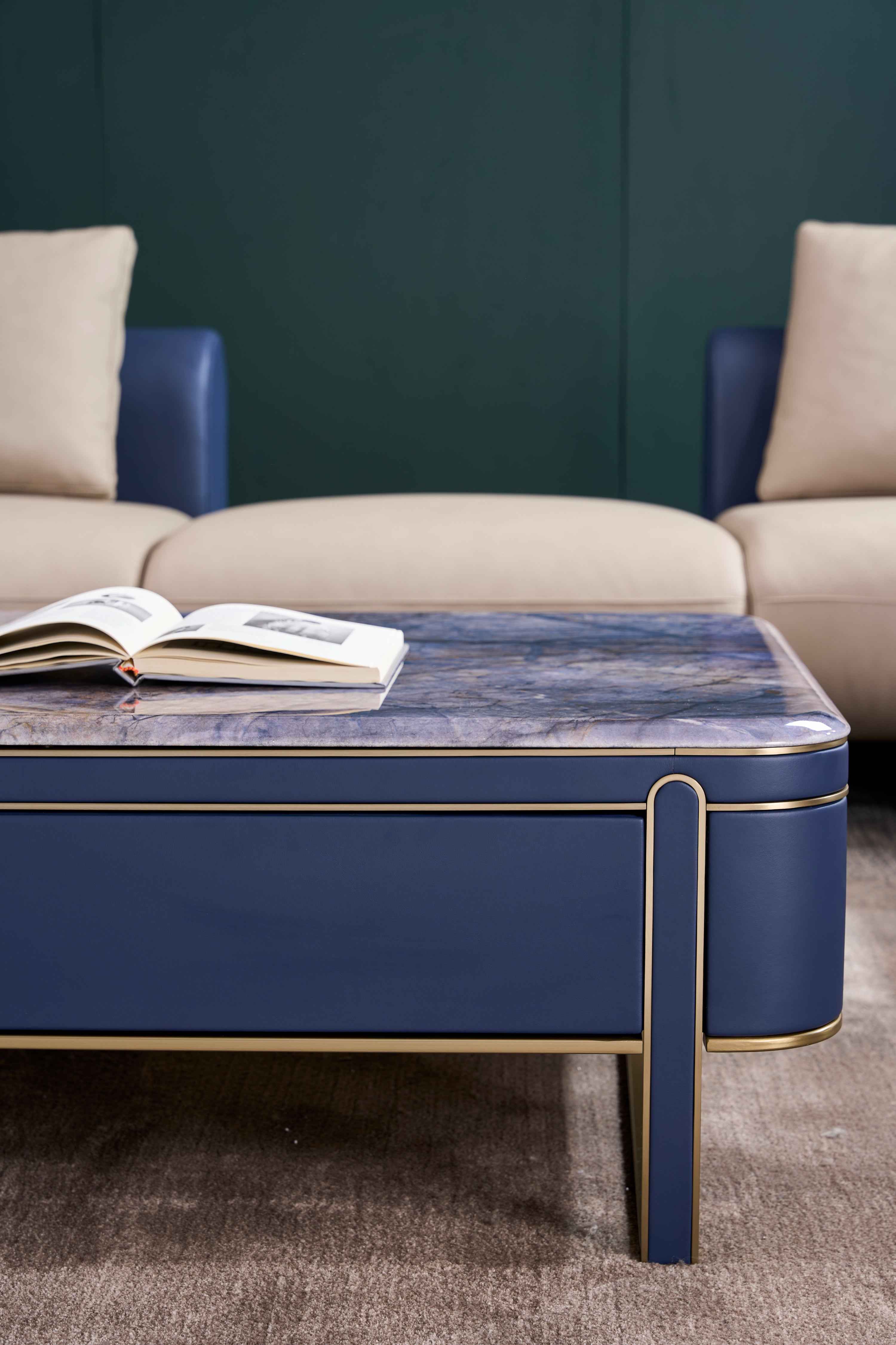 Modern Fashion Square Luxury Stone DC3-057-1 Tea Table