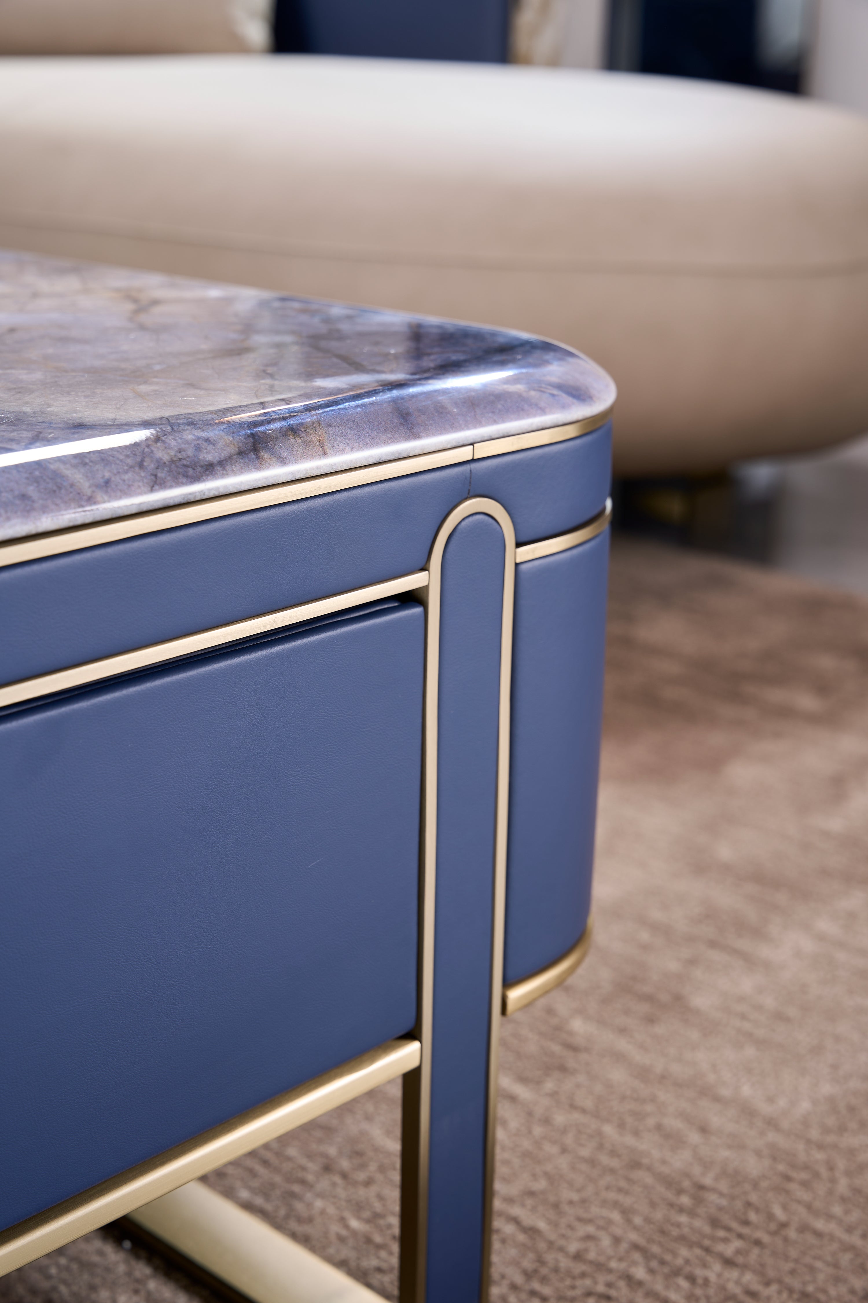 Modern Fashion Square Luxury Stone DC3-057-1 Tea Table