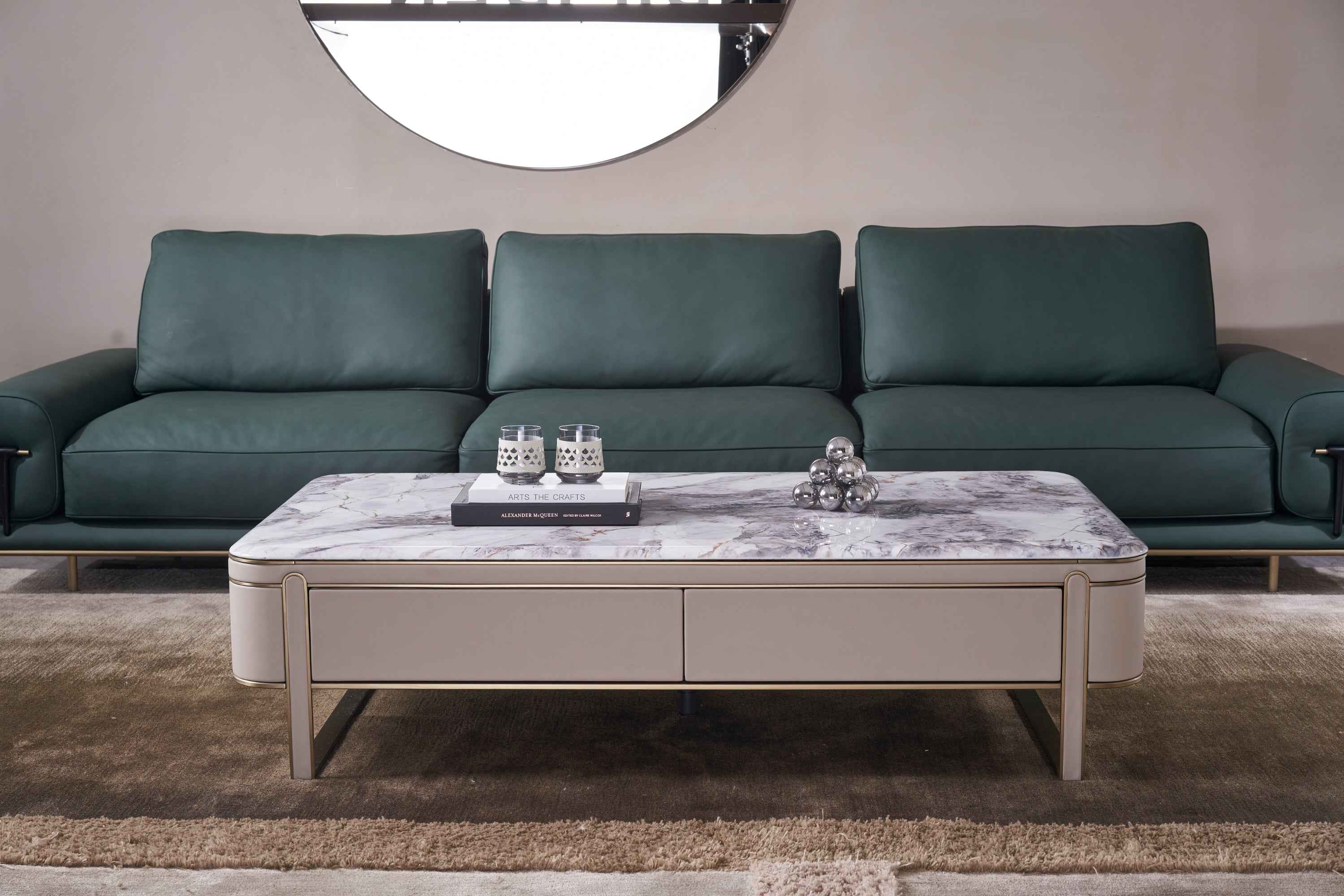 Modern Fashion Square Luxury Stone DC3-057-1 Tea Table