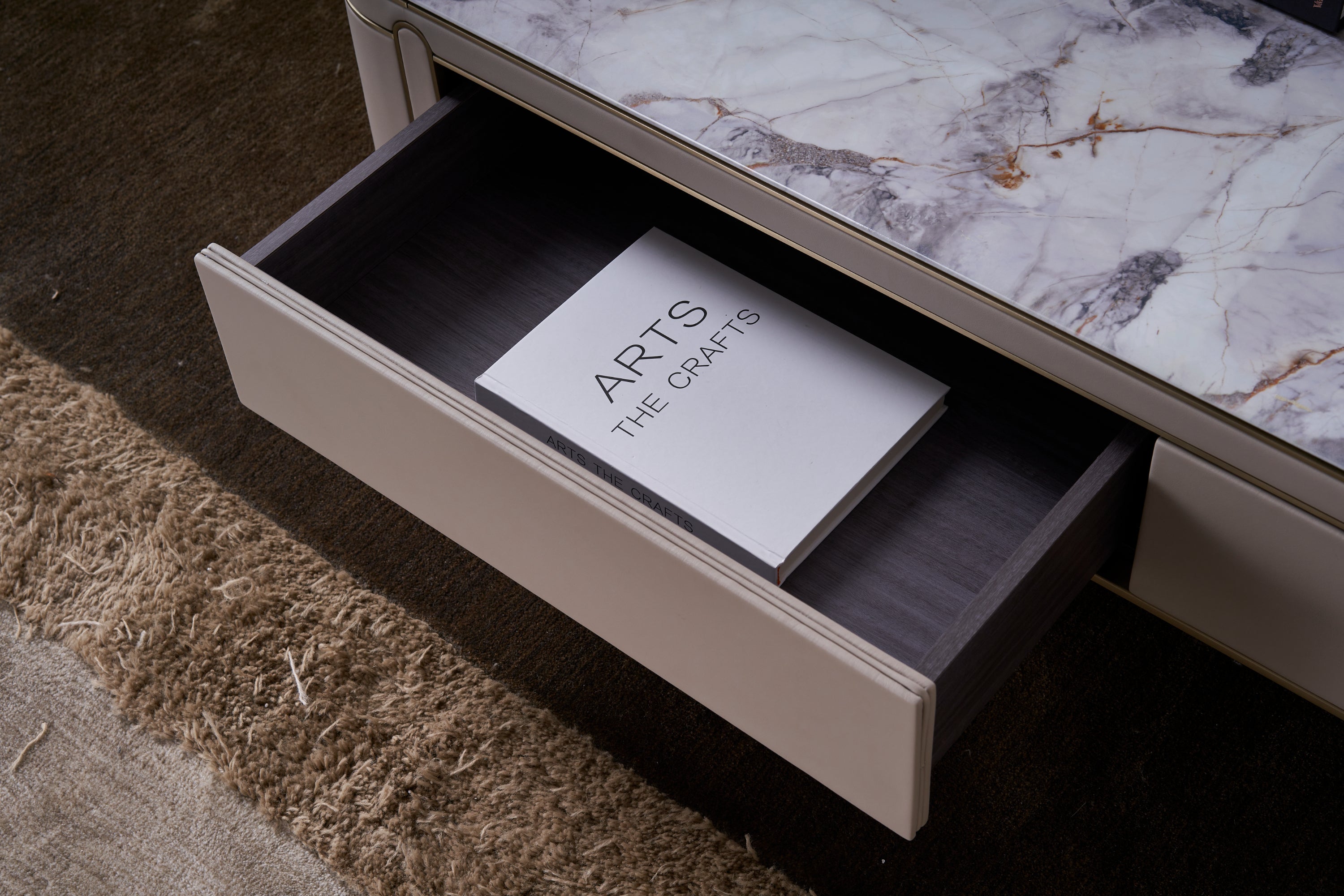 Modern Fashion Square Luxury Stone DC3-057-1 Tea Table