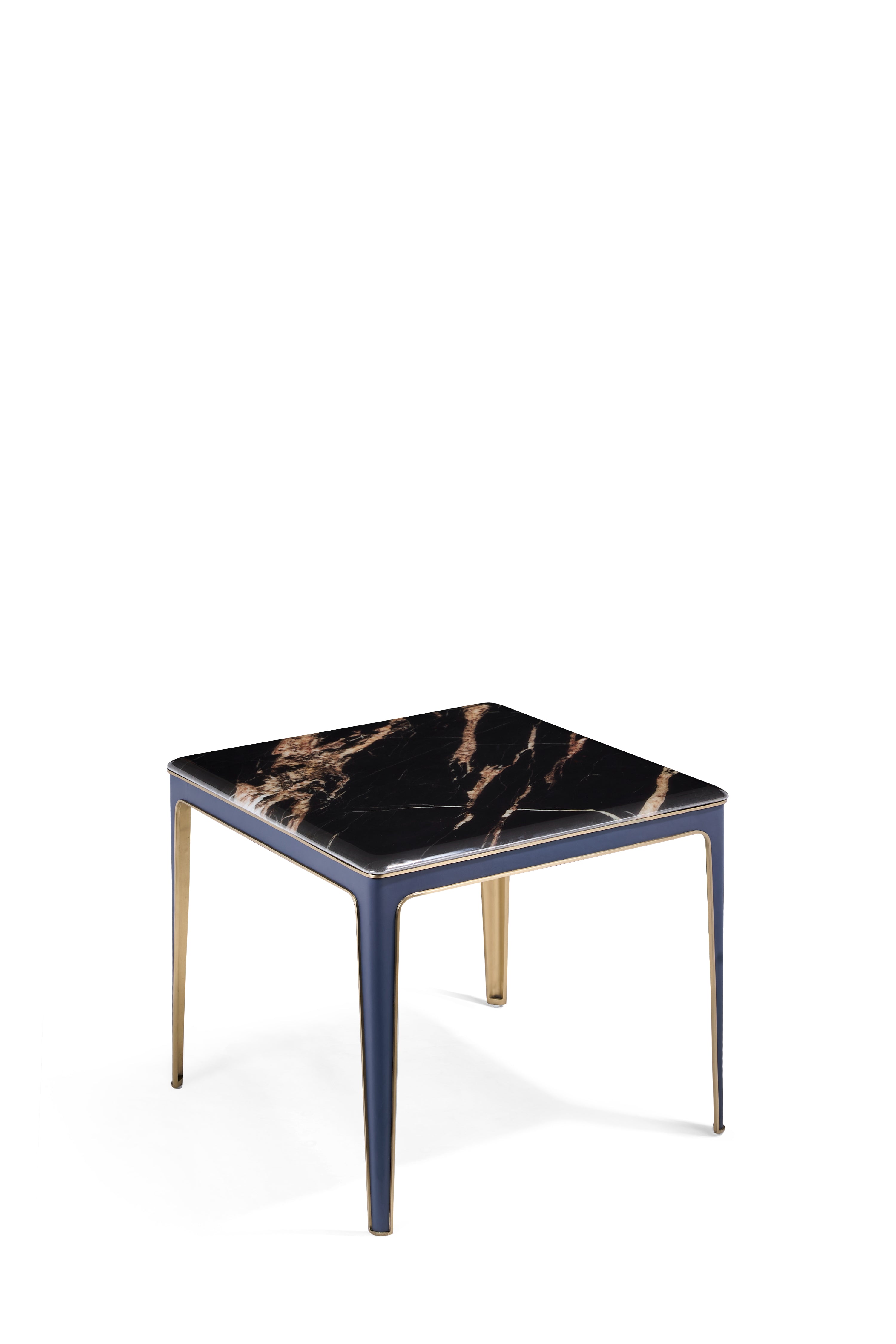 Modern Light Luxury Stainless Steel Marble DC3-062-3 Corner Several  Table DD