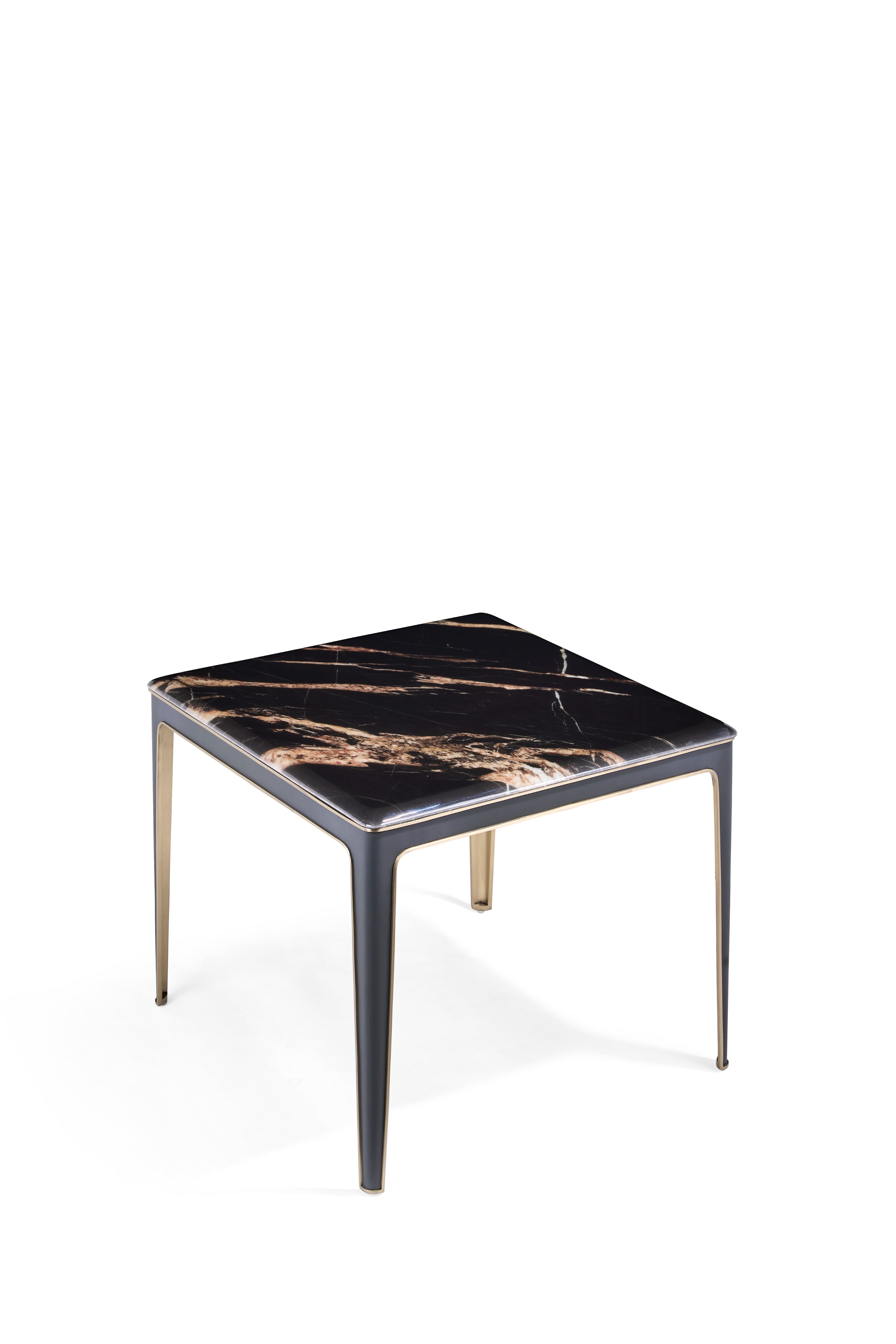 Modern Light Luxury Stainless Steel Marble DC3-062-3 Corner Several  Table DD