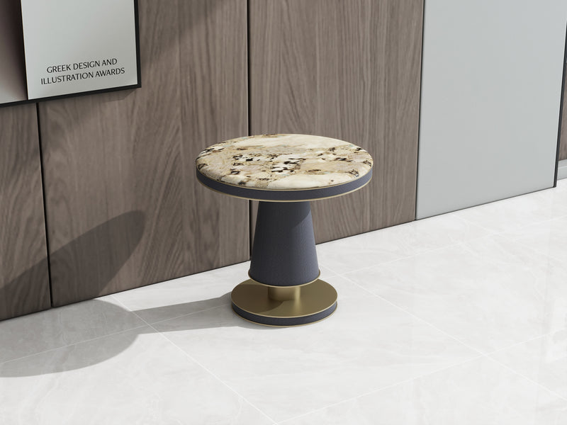 Shimmering Corners: Gold Dust Pandora's Luxurious Appeal DC3-069-3 Corner table