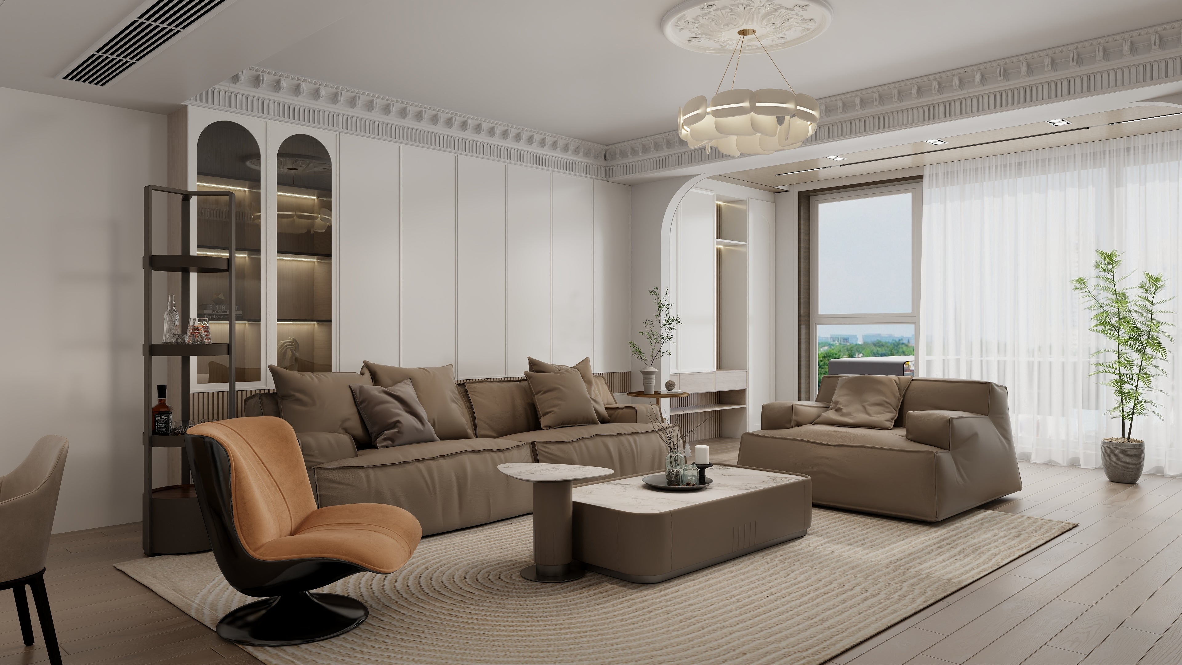 HC1-2350-3 Irregularly shaped Coffee Tables - Chiuchiufurniture