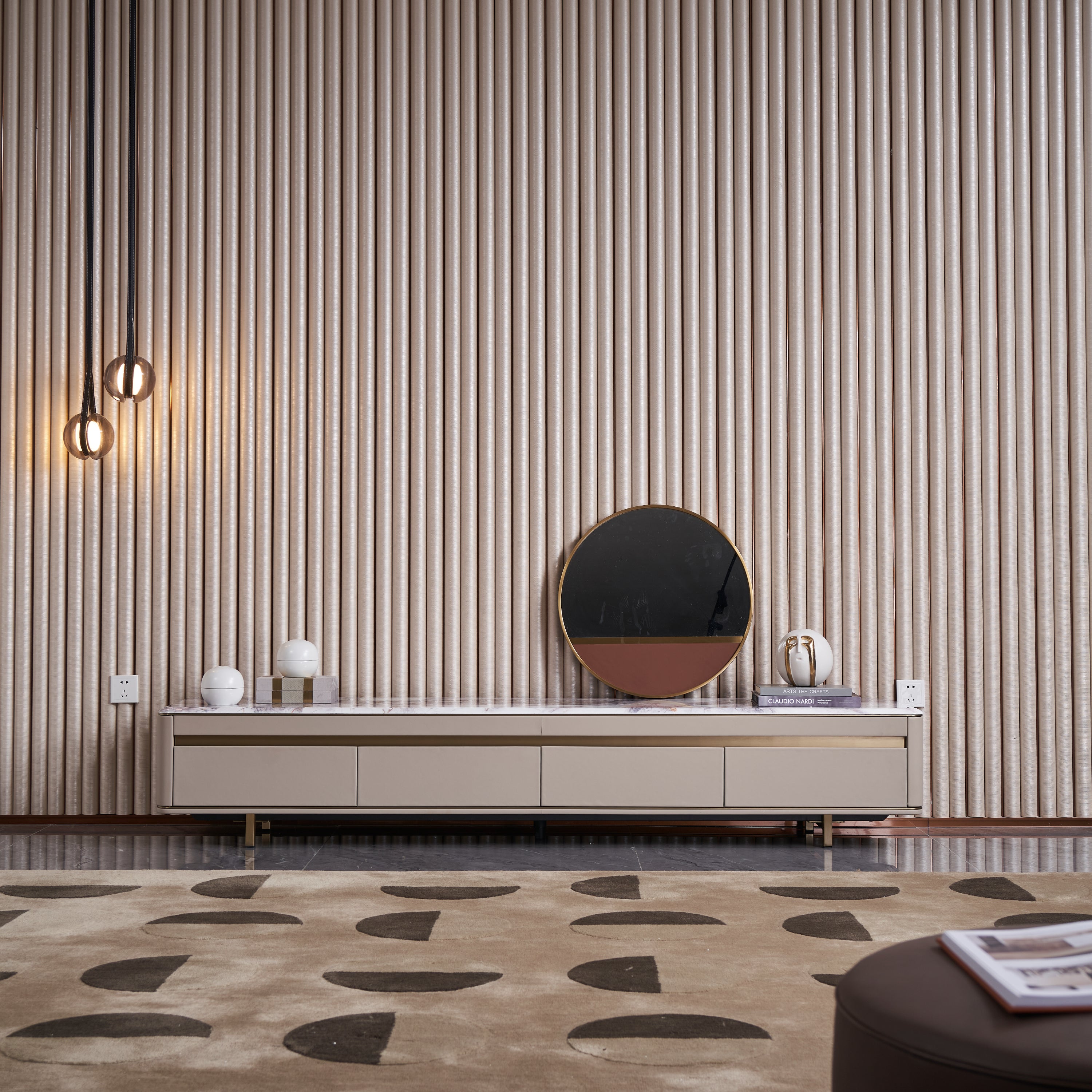 Modern Light Luxury Marble DH-058-1 Floor Cabinet