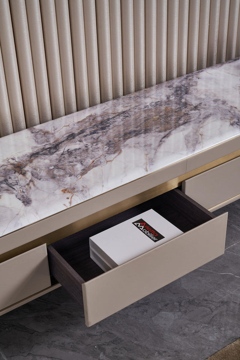 Modern Light Luxury Marble DH-058-1  Floor Cabinet