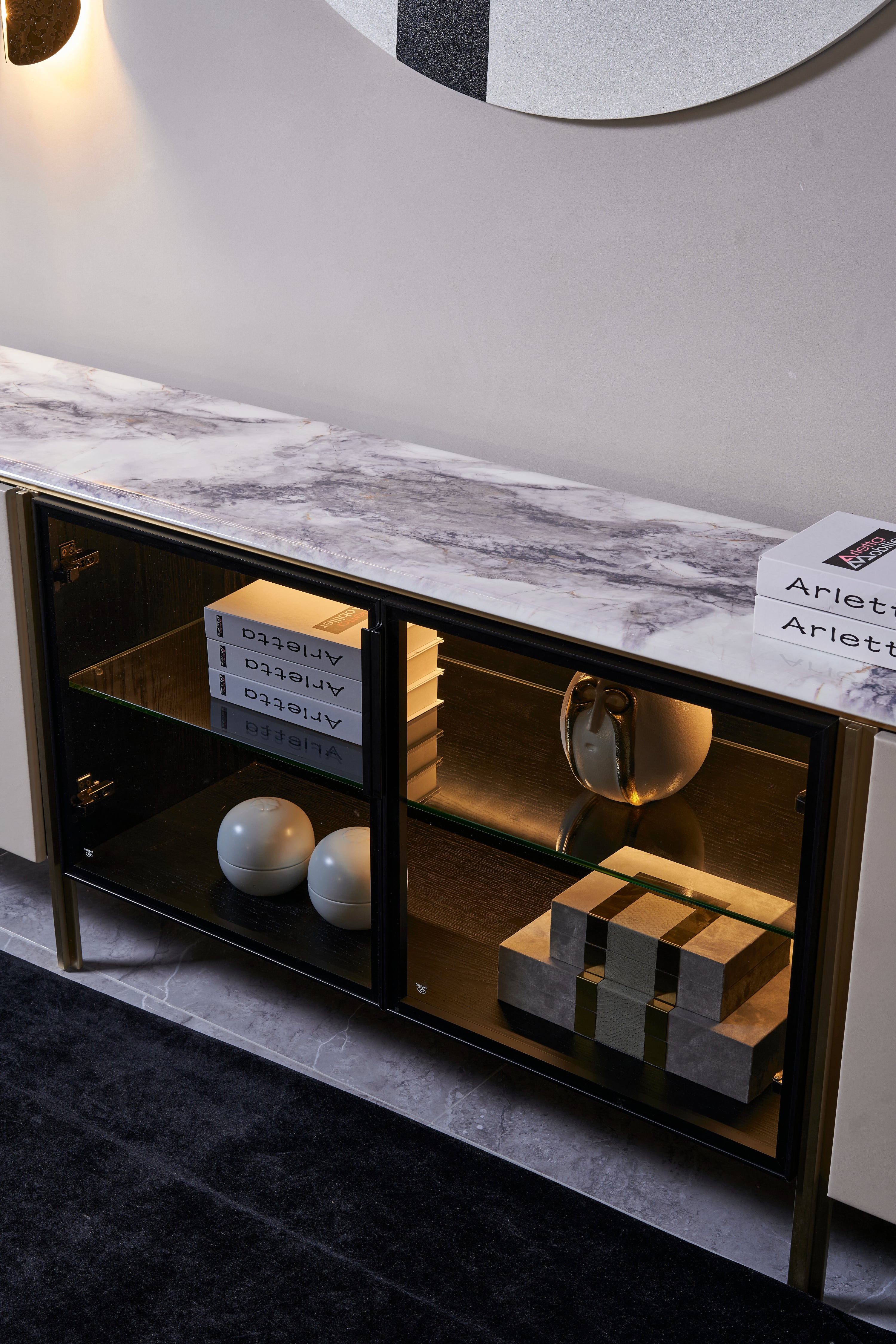 Italian Minimalist Marble DH-060-2 Floor Cabinet DD