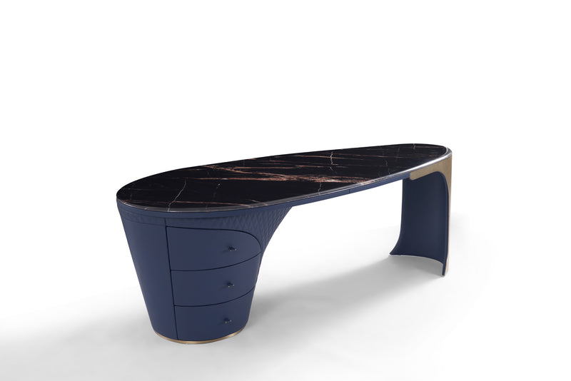 Light Luxury Modern Marble DS3-053-1 Shaped Desk