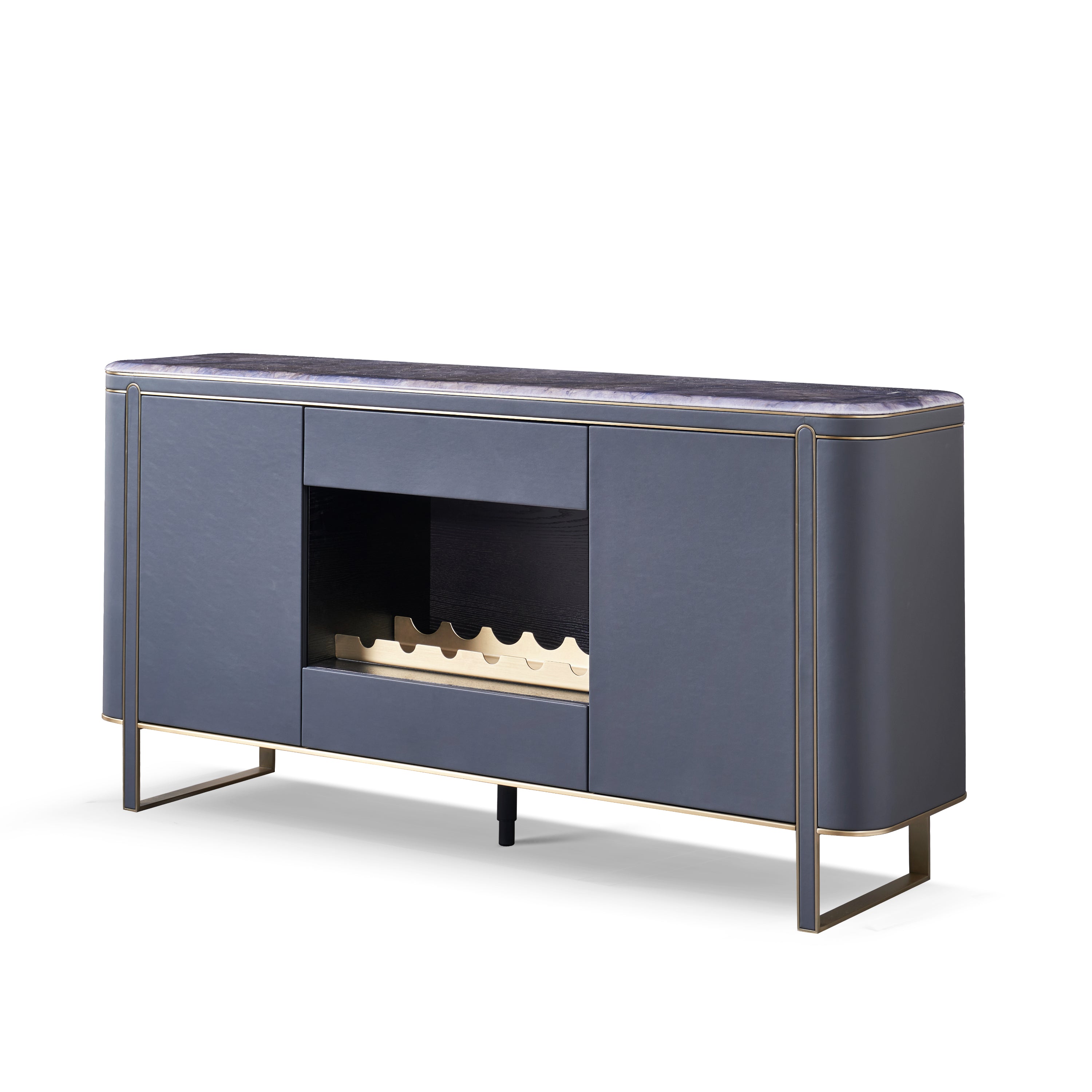 Italian Minimalist Marble Wine Storage DV3-057-1 Side Cabinet