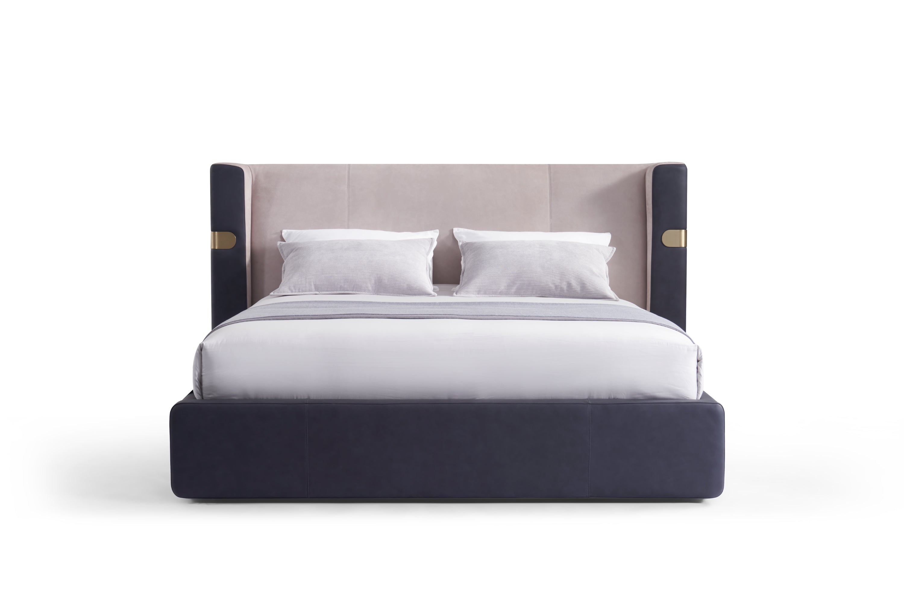 Italian minimalist design style AA52/A66 full leather cover bed KB-VVCASA-BED-DX5-050-1 Bed DD