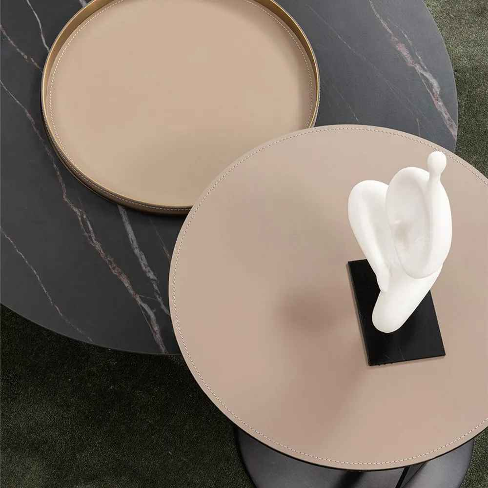 Luxury Redefined: Nordic-Inspired Rock Slab Small Coffee Table – Effortless Elegance 01780 Coffee Table