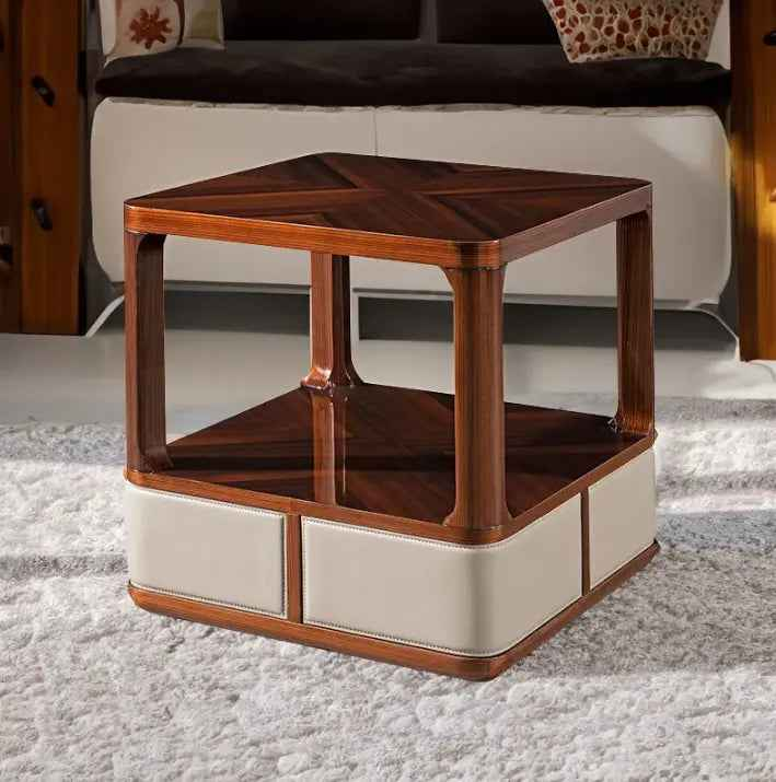 Elegant Living Room Wood Veneer Corner Table: A Stylish Focal Point W010H6D Bentley Coffee Table Tea table Coner table