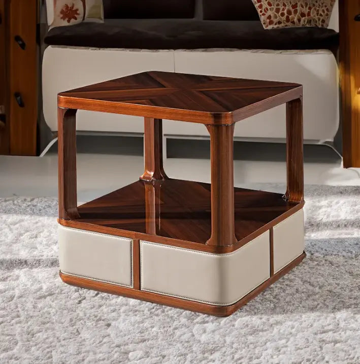 Elegant Living Room Wood Veneer Corner Table: A Stylish Focal Point W010H6D Bentley Coffee Table Tea table Coner table W