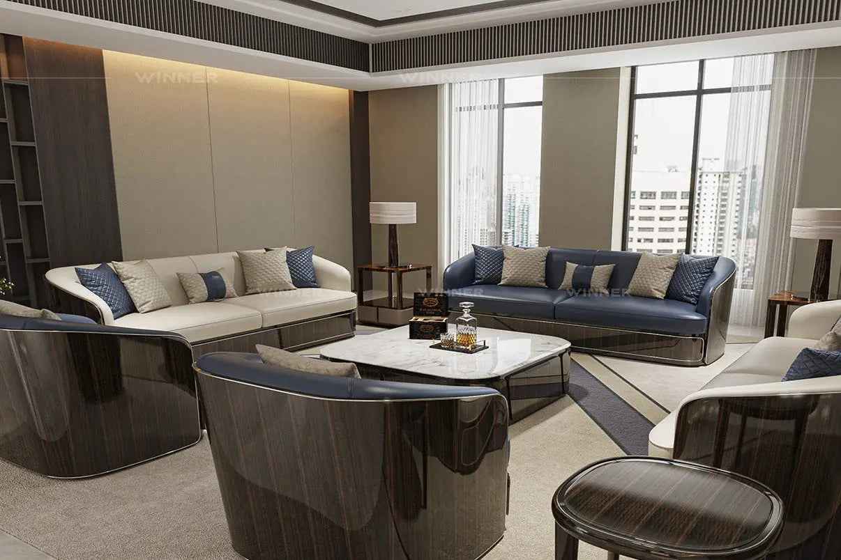 Elegant Living Room Wood Veneer Corner Table: A Stylish Focal Point W010H6D Bentley Coffee Table Tea table Coner table