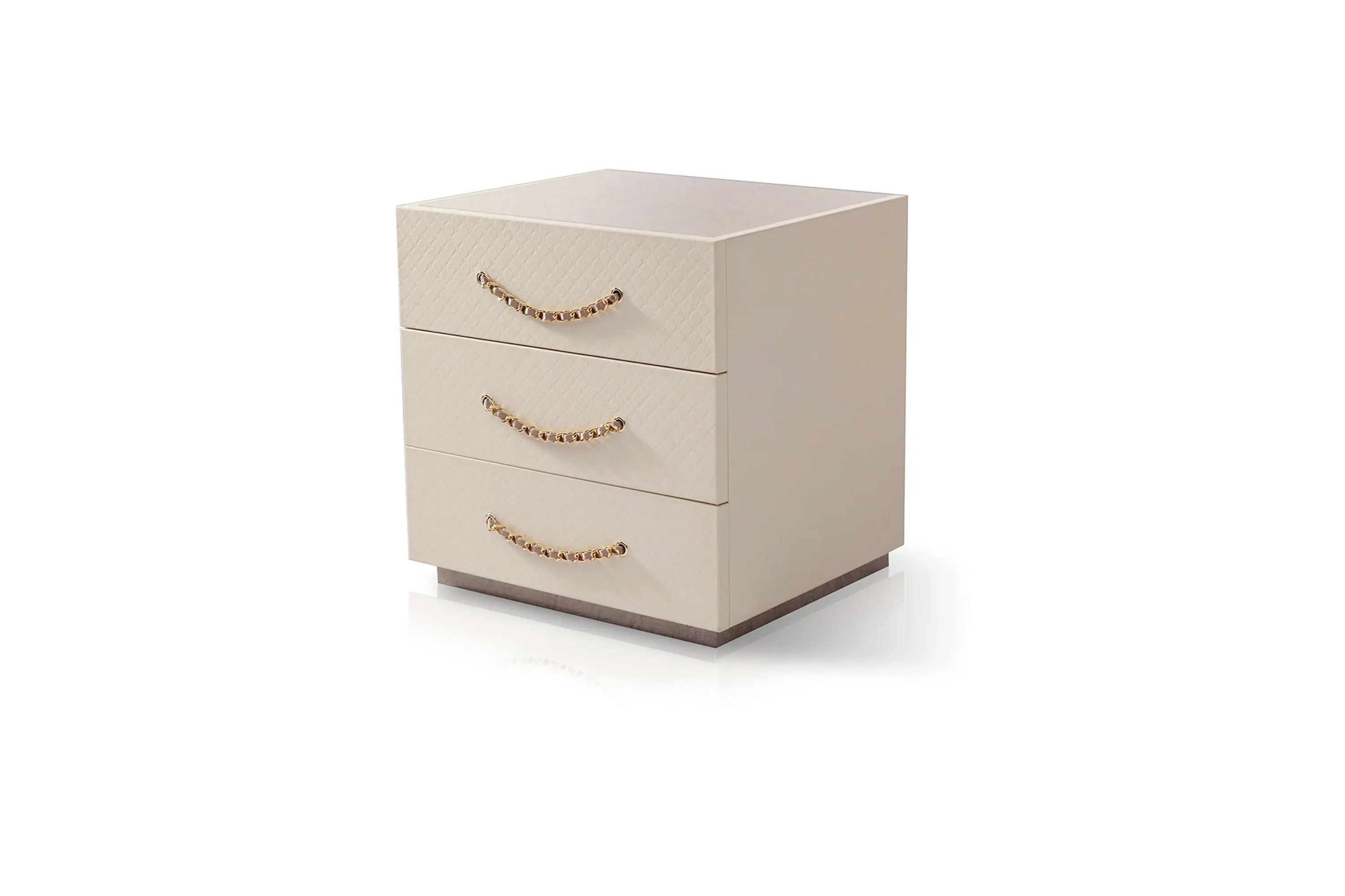 Elevate Your Bedroom with a Stylish Wooden Nightstand ，Light luxury style W005B11 Bentley bedside table W