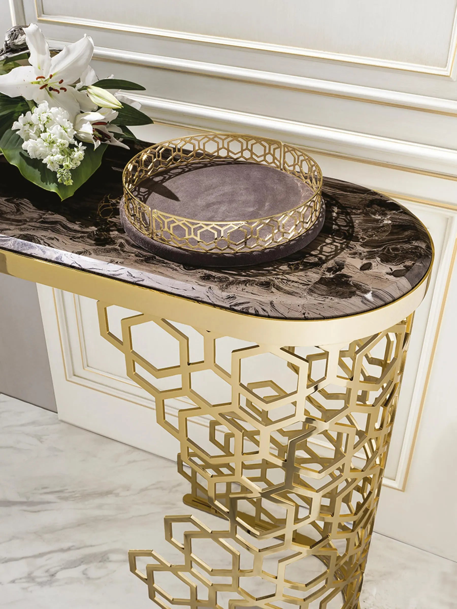 Elevate Your Entryway - Stylish foyer furniture console table Welcome W003H8 Longhi style Manfred Porch, console table W