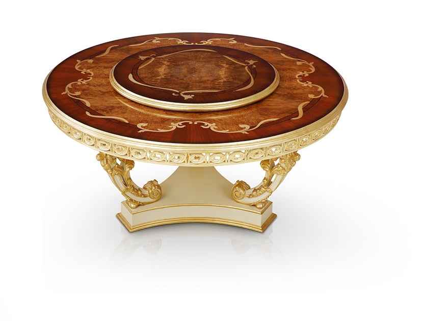 Modern Round Dining Table - FT-138 for a Stylish Dining Experience