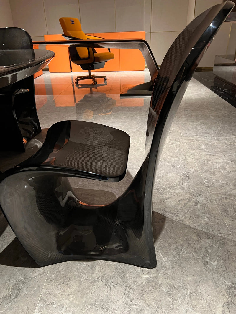 Bugatti Style Dinning Chair carbon fiber / Full leather 香榭丽餐椅 Bugtti