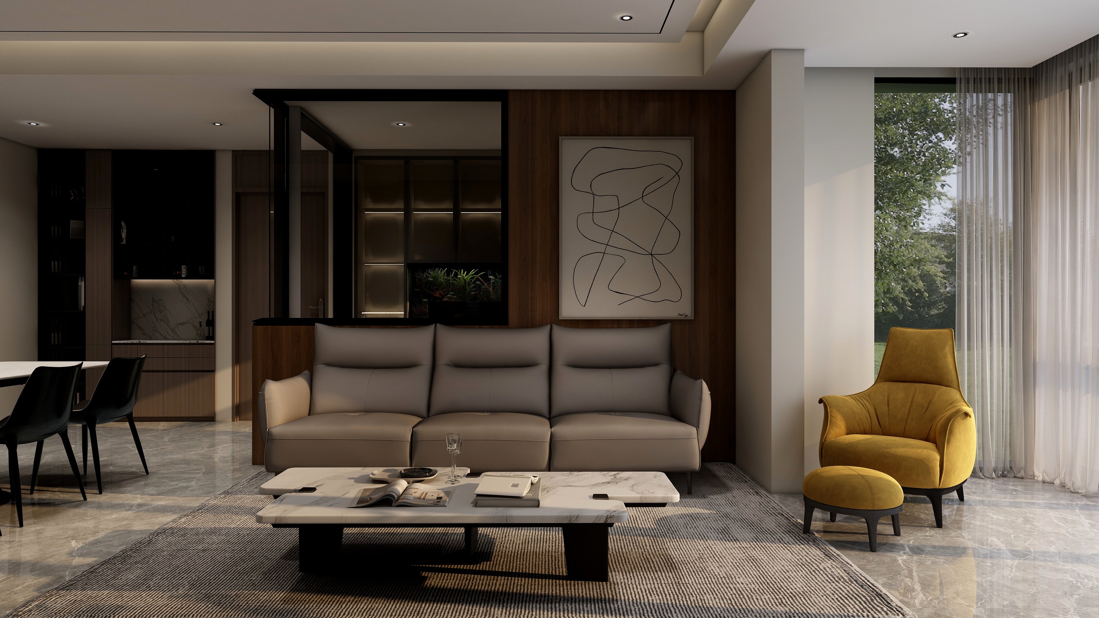 HC-2162-1  Unusual coffee table - Chiuchiufurniture