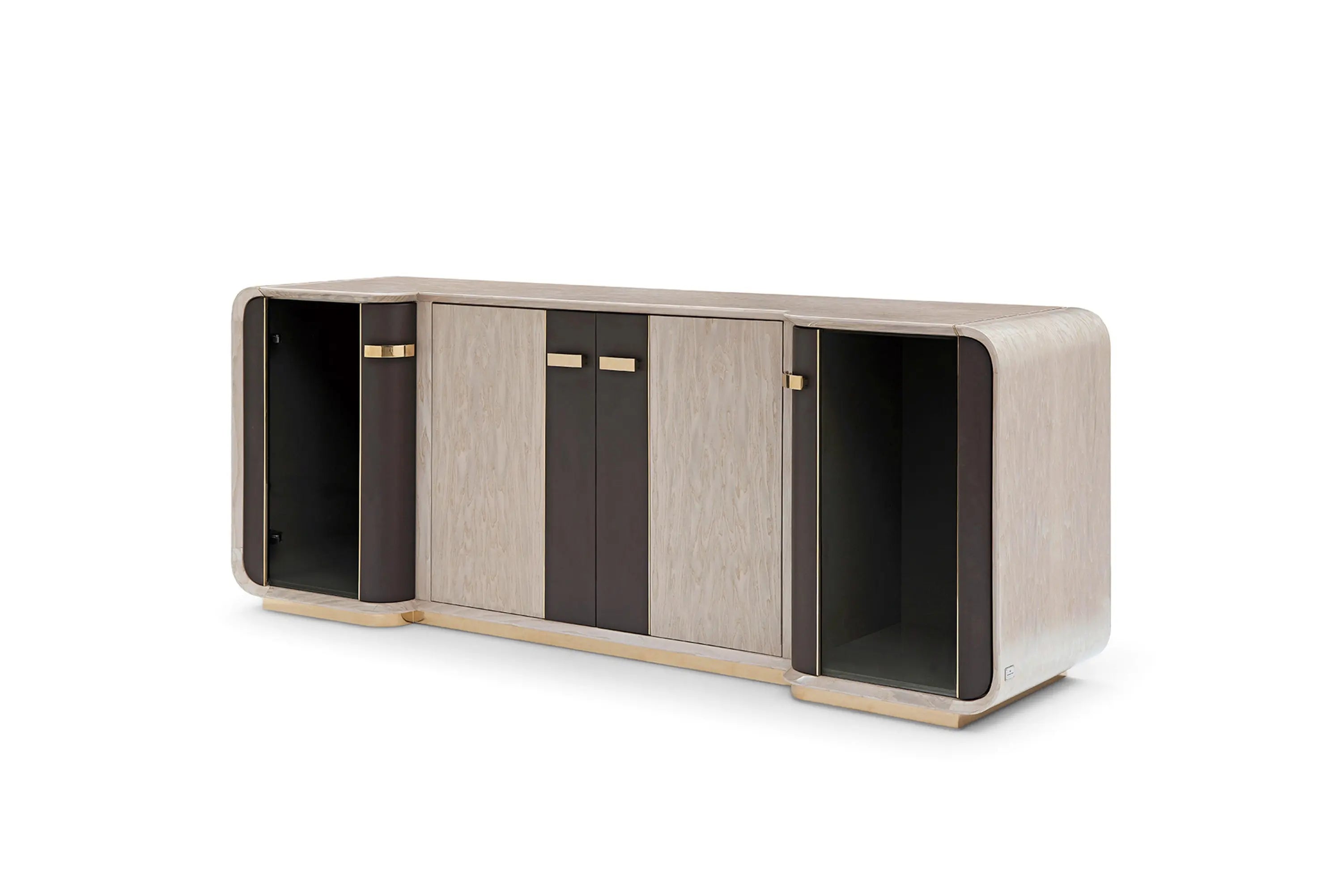 High Gloss Luxury Dining Room Furniture Sideboard W021D7 Turri style Madison Cupboard Wine Cabinet Sideboard chest of drawers