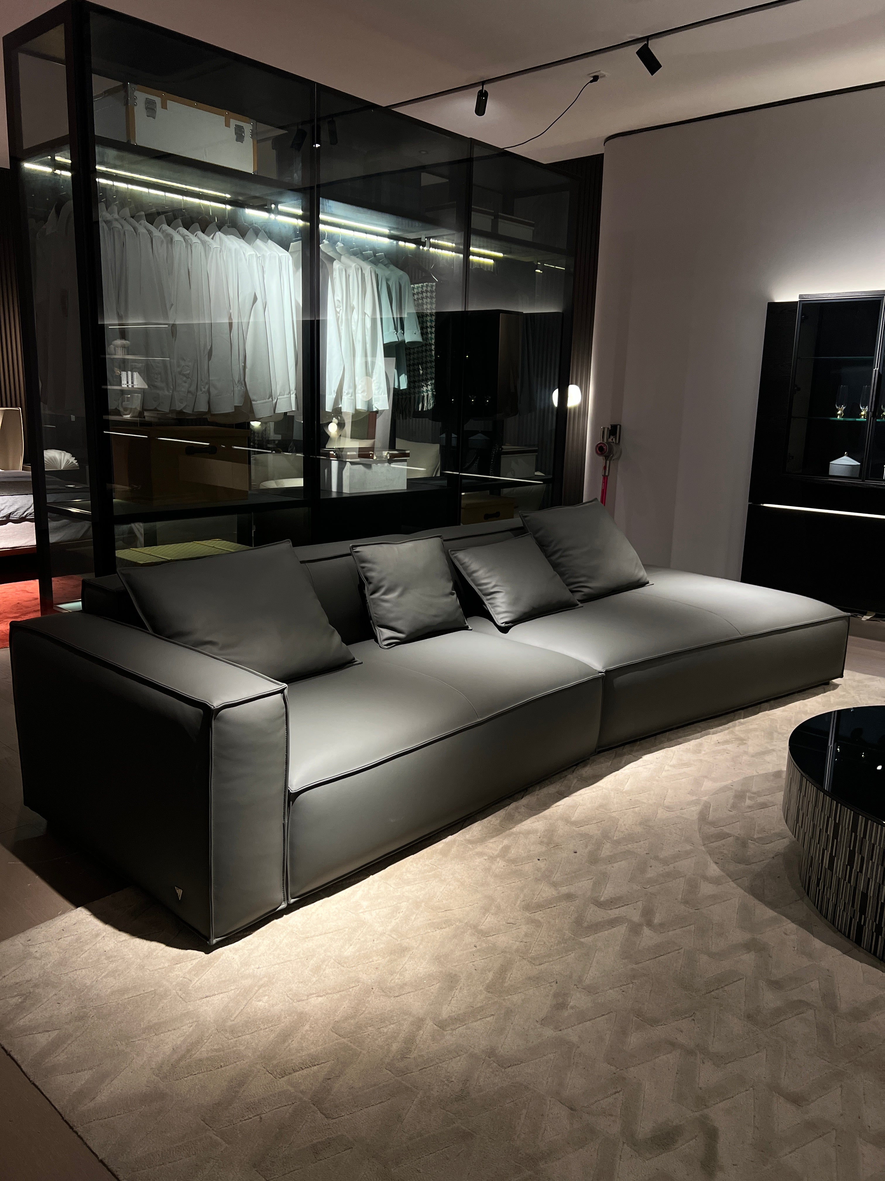 Modern Minimalist Full Leather Suitable for small apartments Sofa VJ2-2328 Sofa