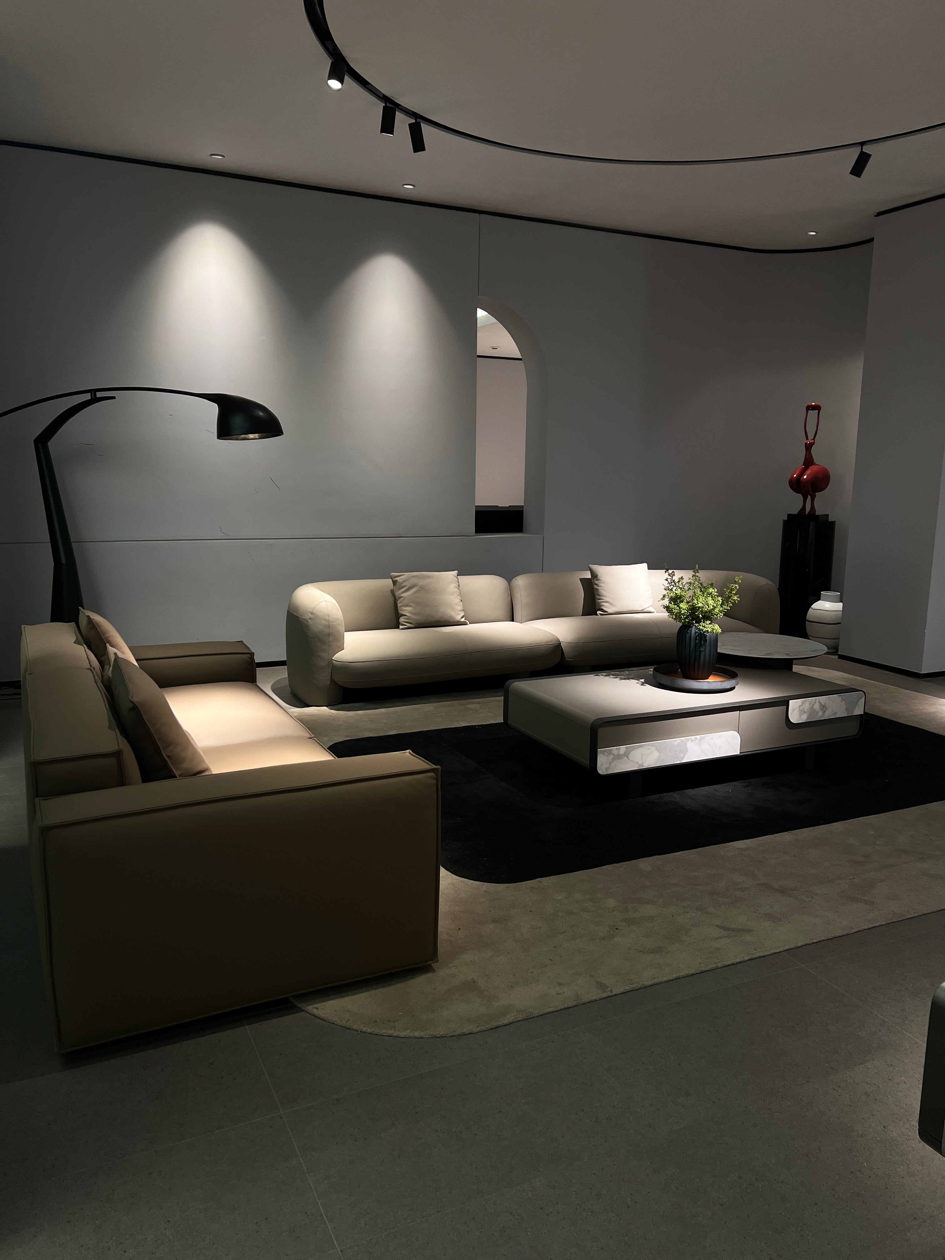 Modern minimalist sofa set Advanced all-leather minimalist design sofa VJ1-2329 sofa