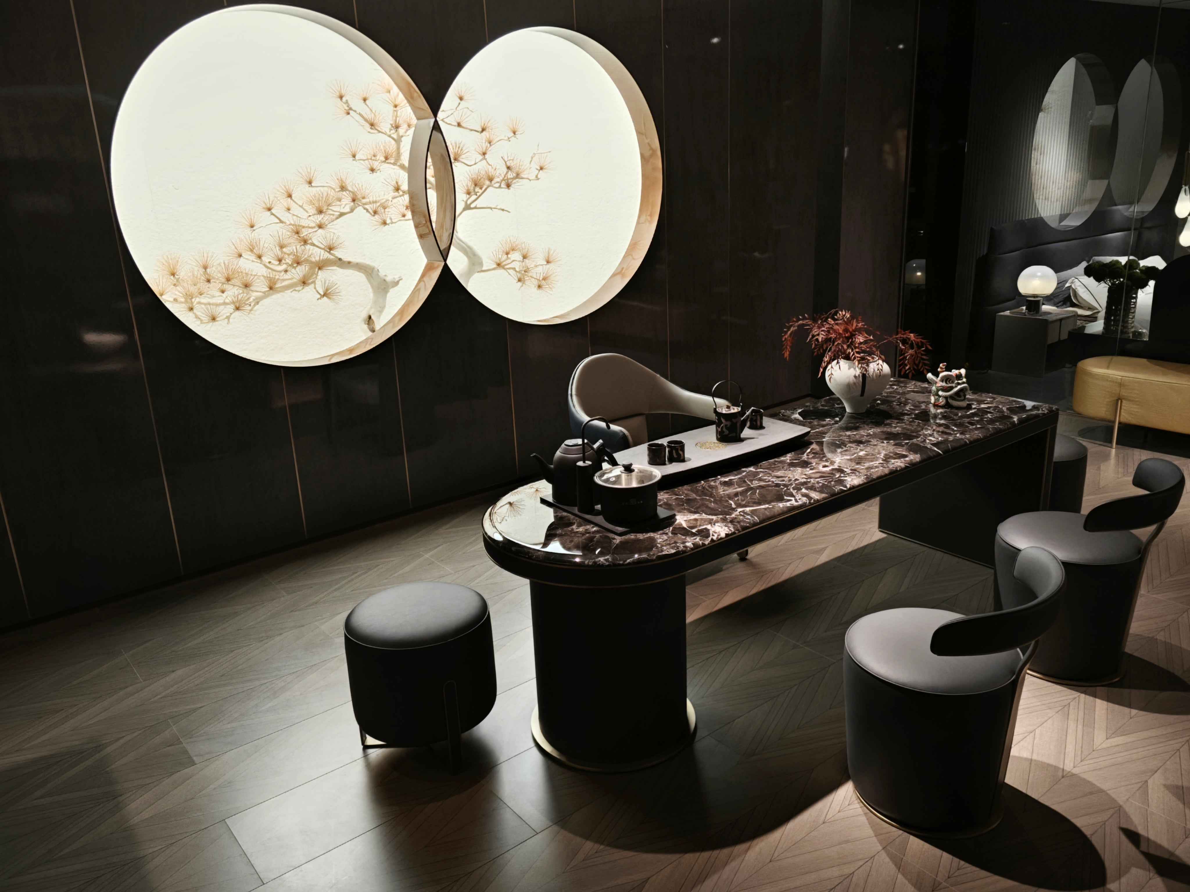 Italian Minimalist AB13 Tea Chair DD5-062-1 Tea stool