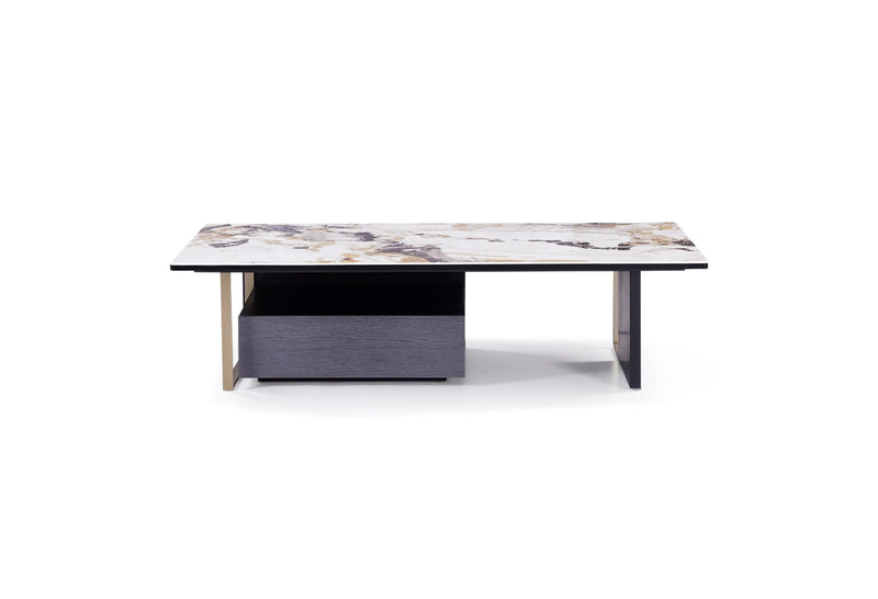 Italian Minimalist Drawer Rock Plate HC-1827-1  Coffee Table VV