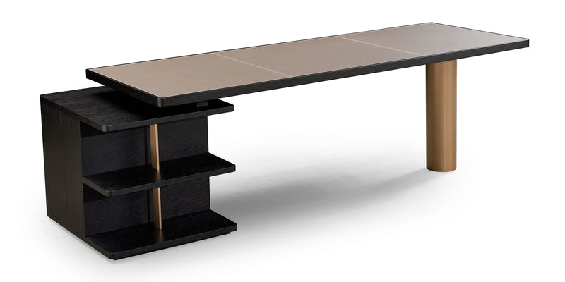 Italian Minimalist Leather HS-2018-1  Desk VV