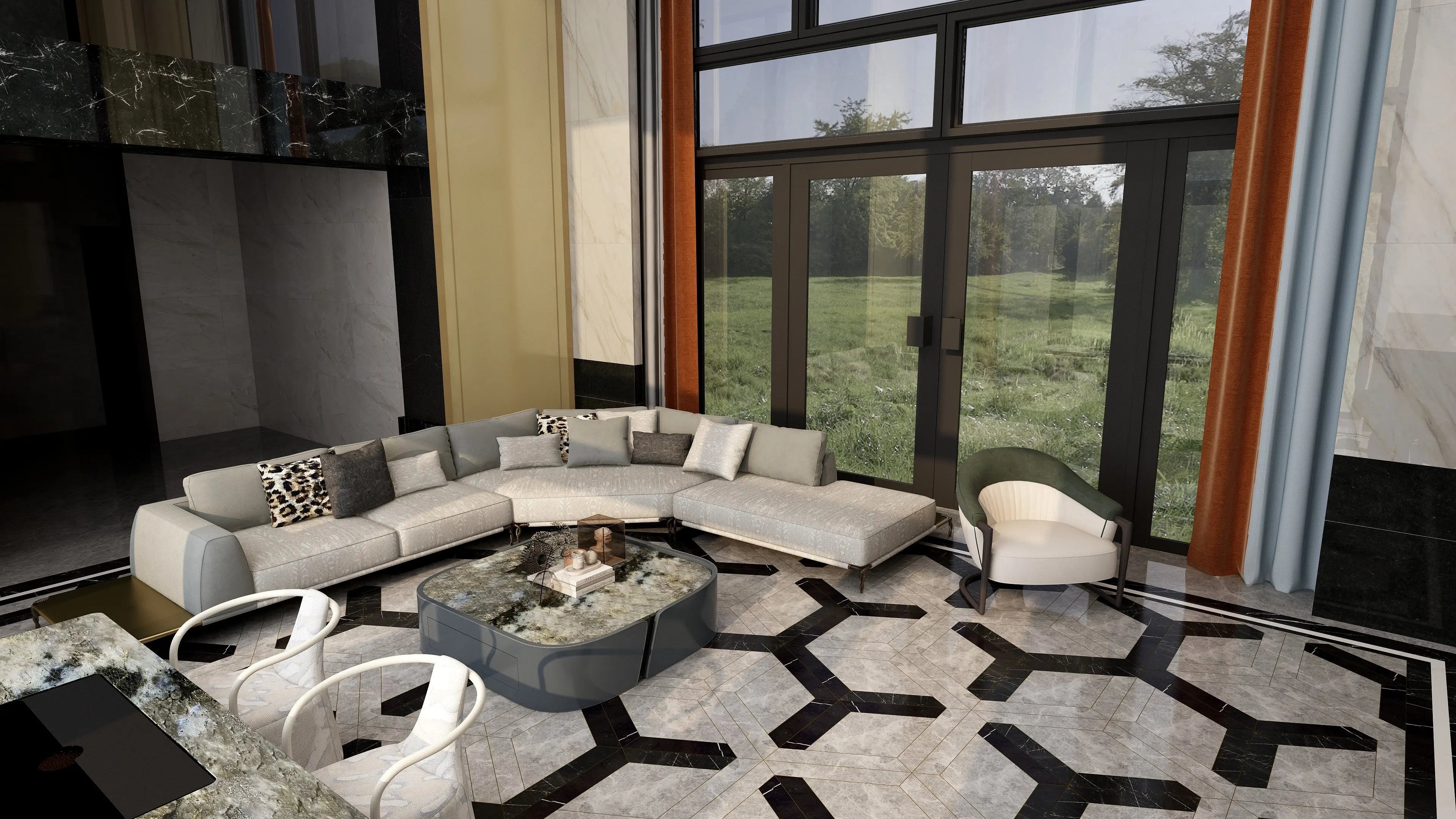 Italian classic elegant combination coffee table W010H2C Bentley style Coffee Table Tea table Coner table,Wood veneer oval living room coffee table.