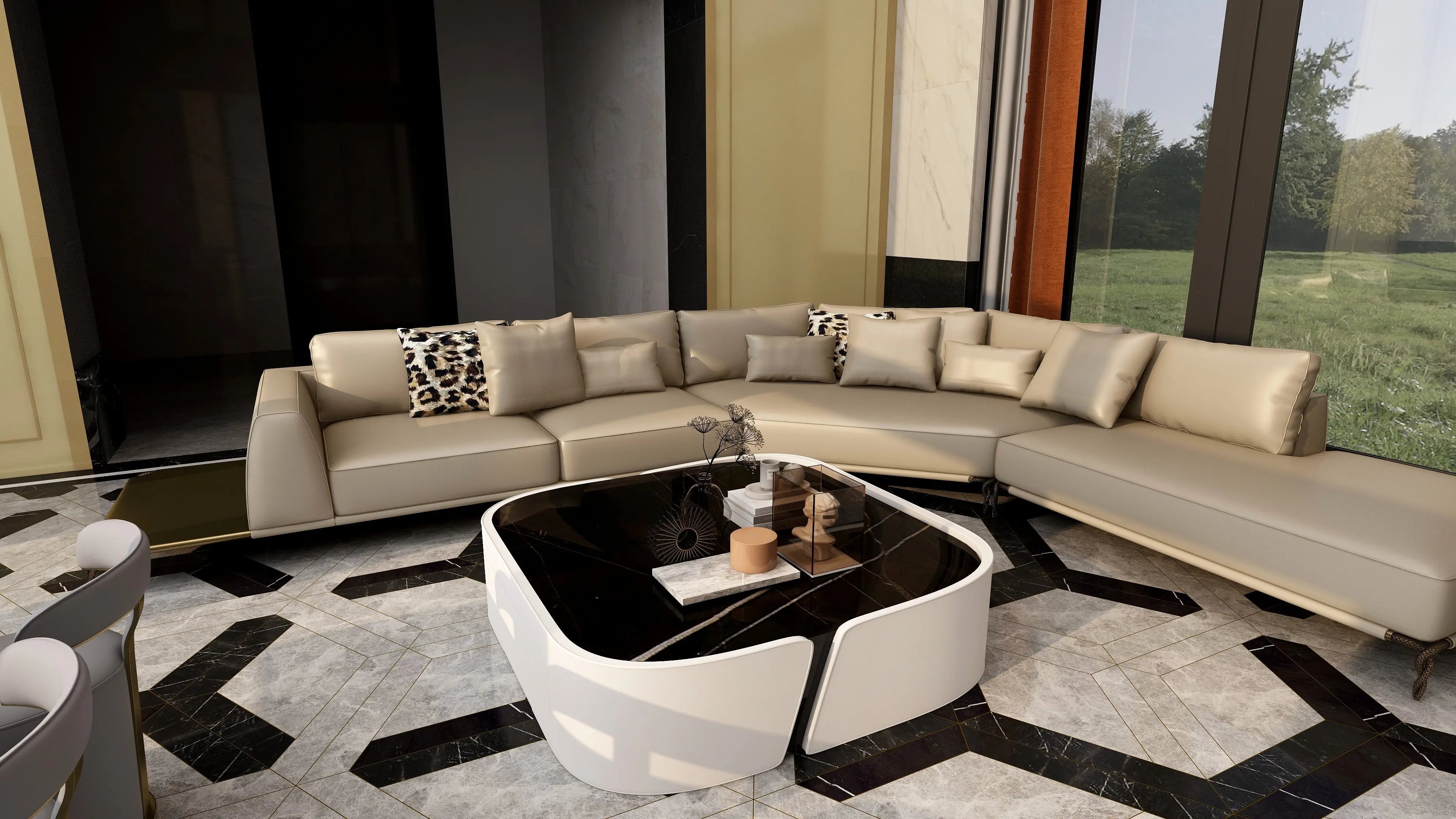 Italian classic elegant combination coffee table W010H2C Bentley style Coffee Table Tea table Coner table,Wood veneer oval living room coffee table.