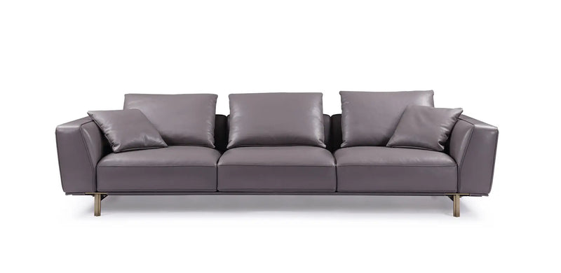 Italian minimalist home quality all leather sofa VJ5-1901 sofa DD