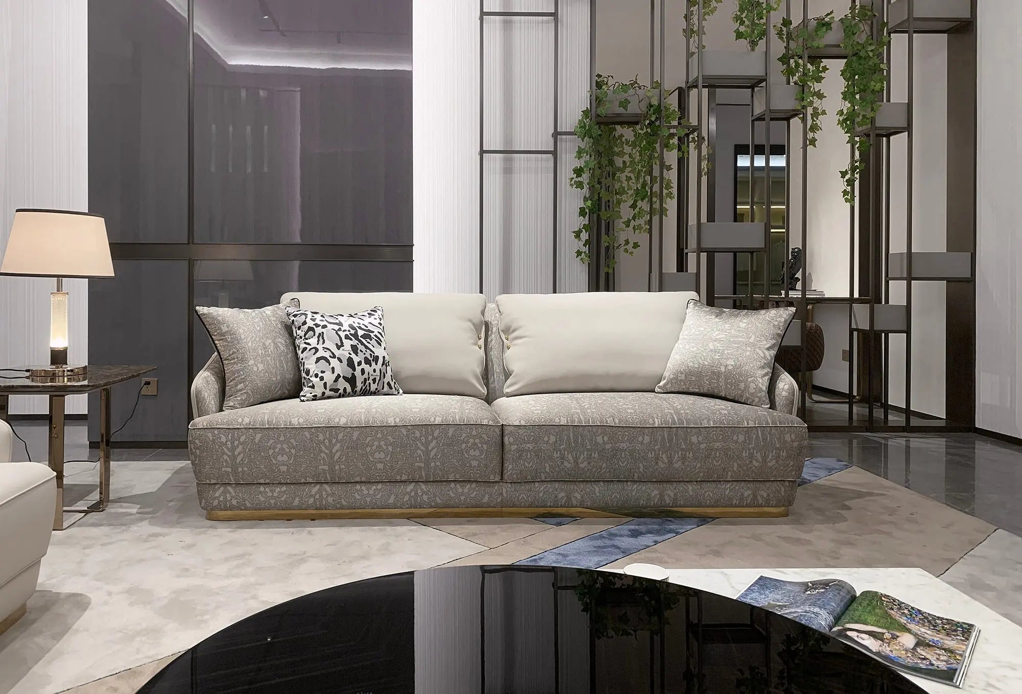 Italian style modern leather sofa WH312SF3 sofa