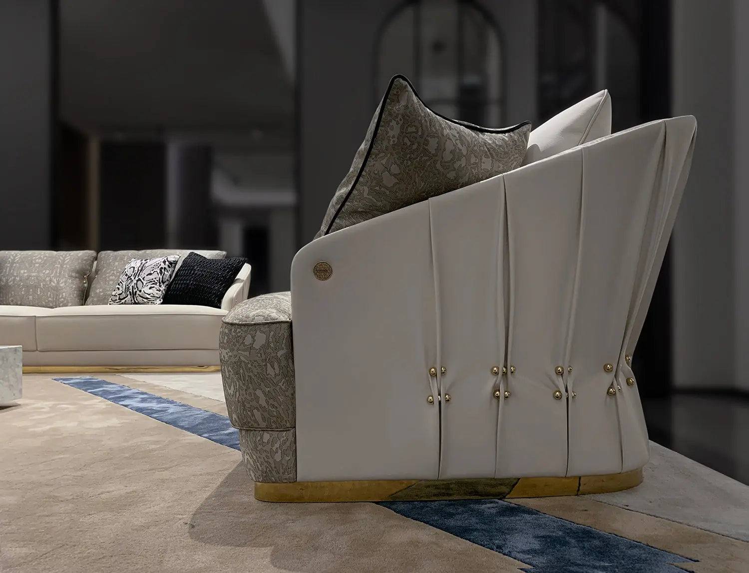 Italian style modern leather sofa WH312SF3 sofa