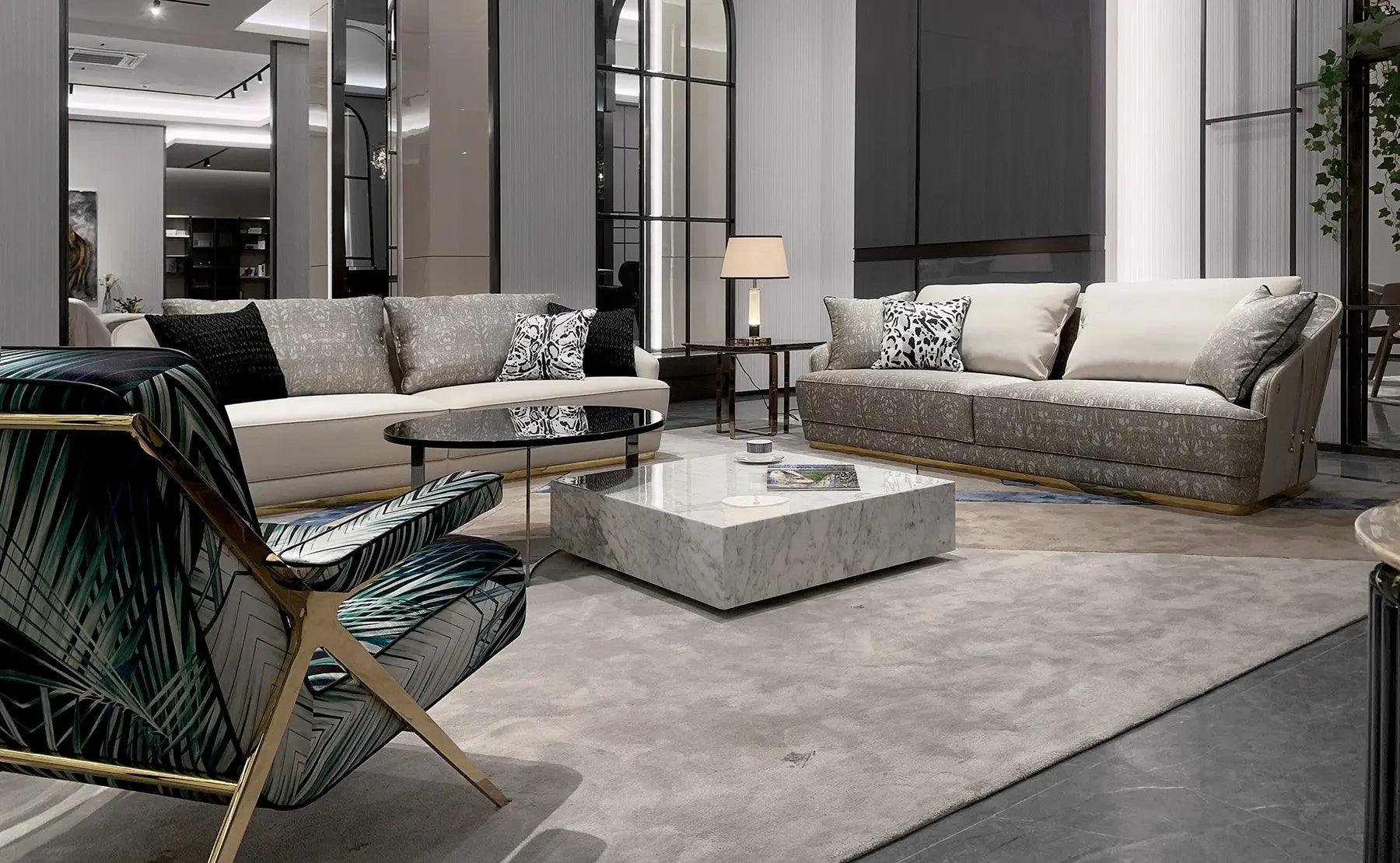 Italian style modern leather sofa WH312SF3 sofa
