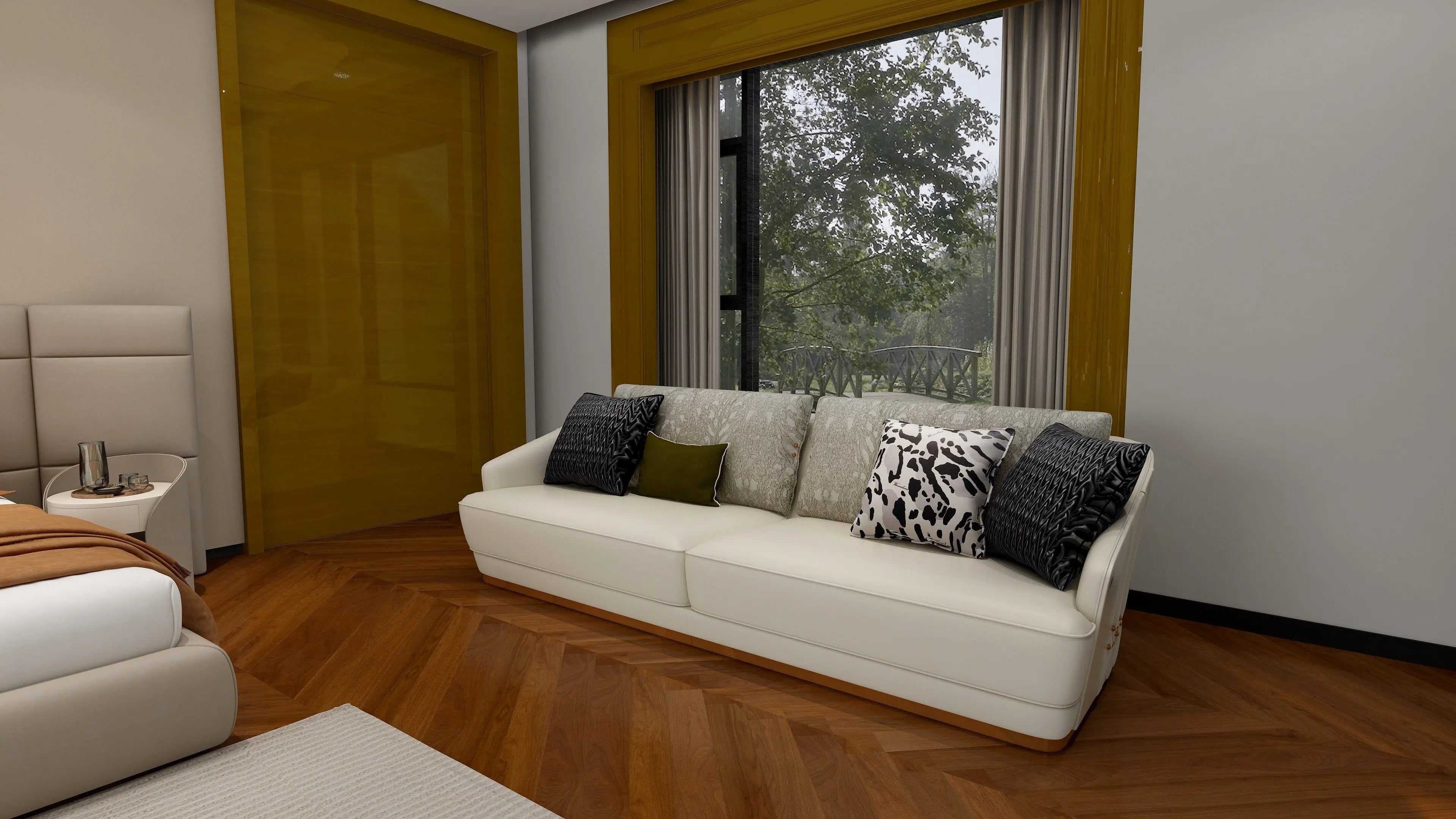 Italian style modern leather sofa WH312SF3 sofa