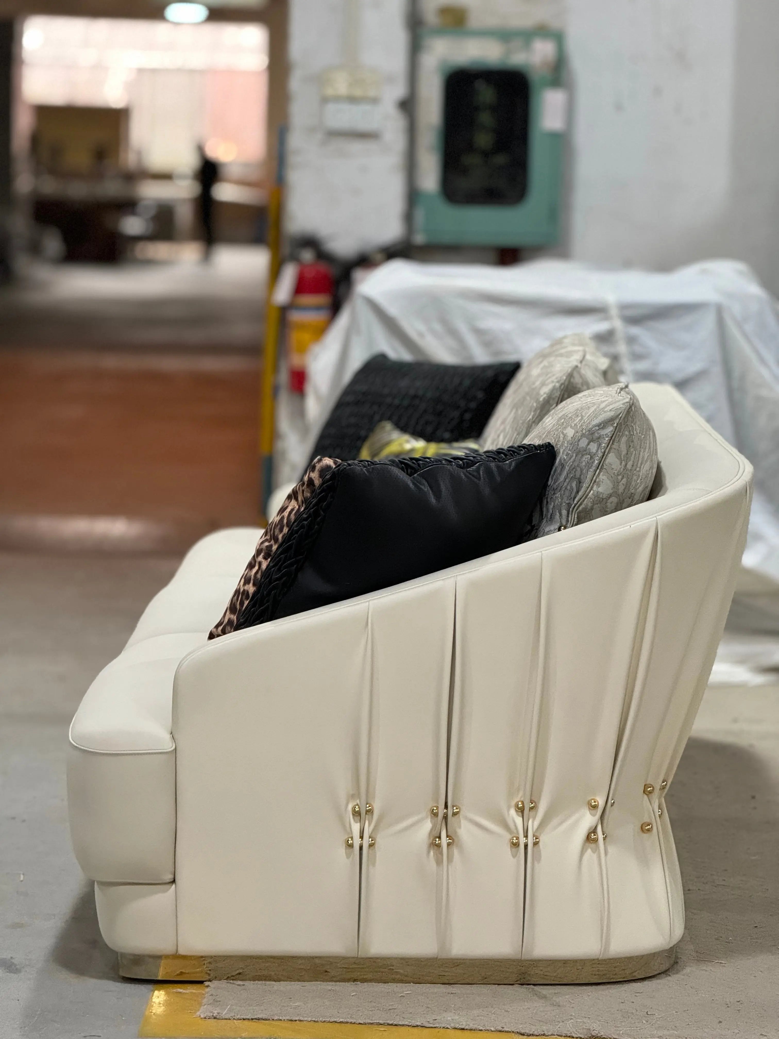 Italian style modern leather sofa WH312SF3 sofa