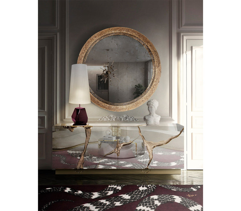 Luxurious Combination of Mirror and Brass — Lapiaz Sideboard