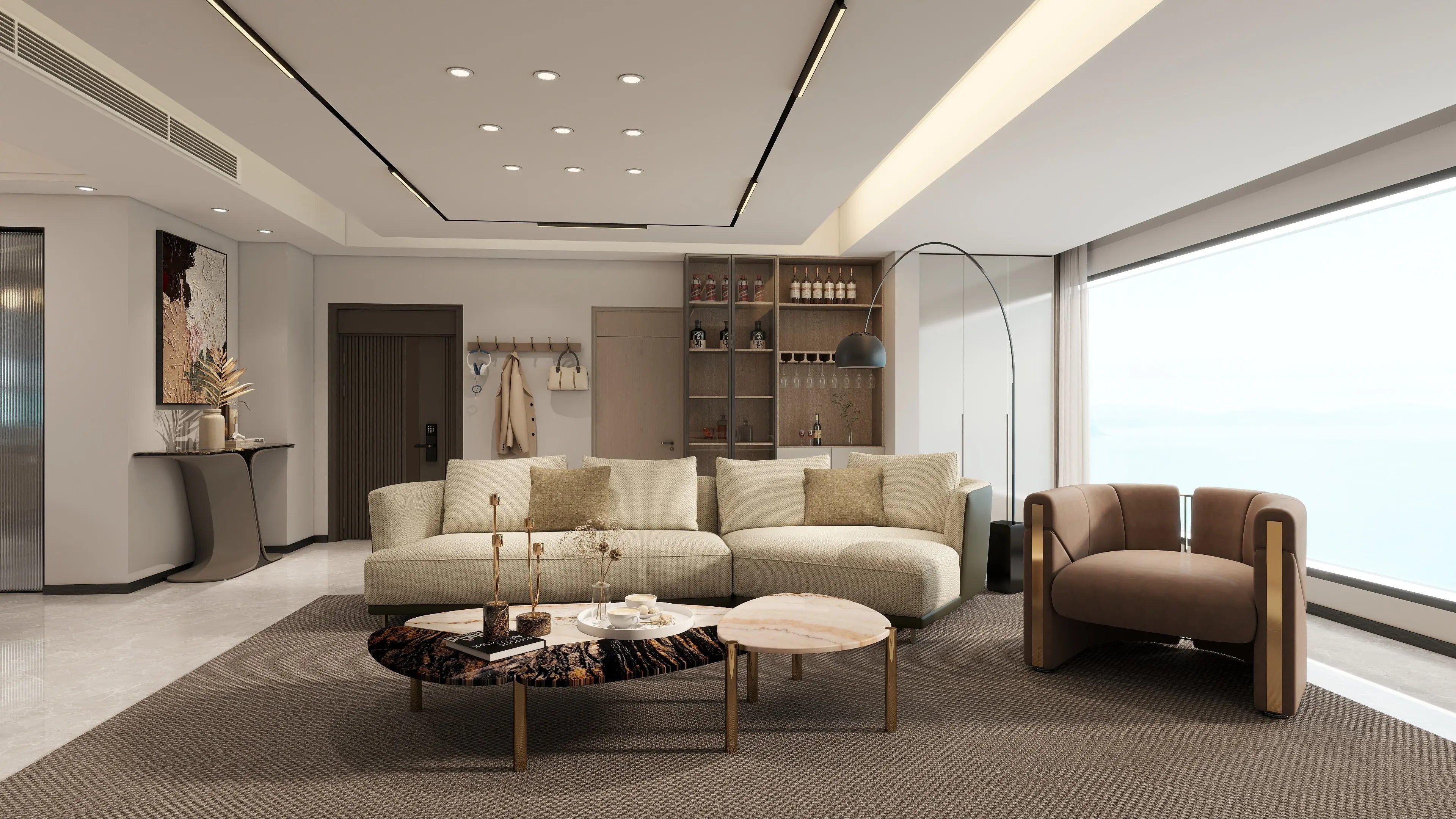 Lauren Black Gold Marble Foyer - Luxury Entryway Elegance W010H8 Bentley Porch,control desk