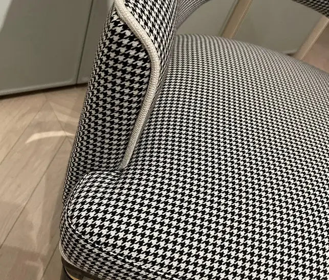 Light Luxury Cloth and Wooden Office Chair with Geometric Pattern W005S21 Bentley dining chair office chair boss chair W