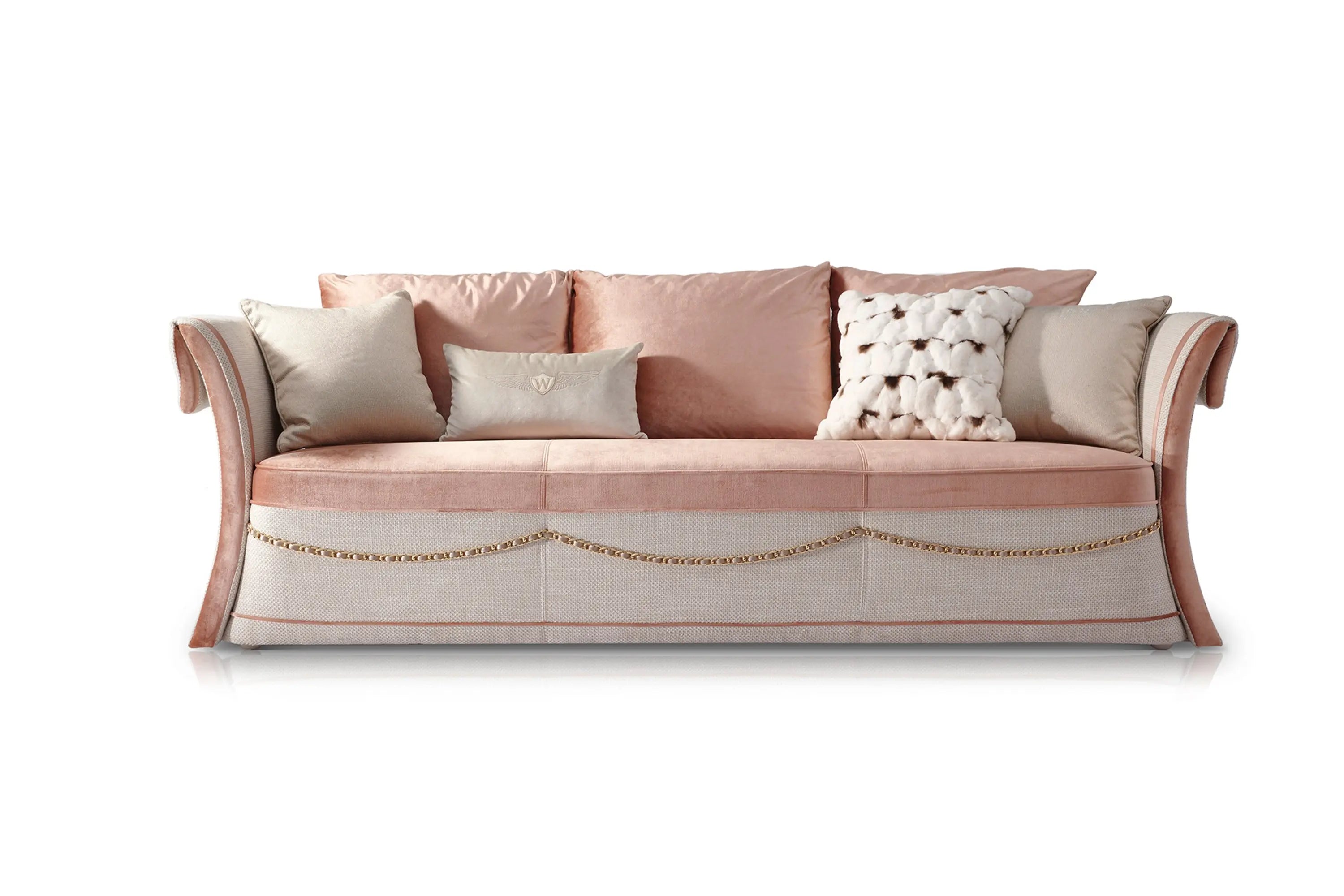 Light luxury style one-seater two-seater three-seater sofa Colombostile Style Rue Cambon Sofa W005SF1 W