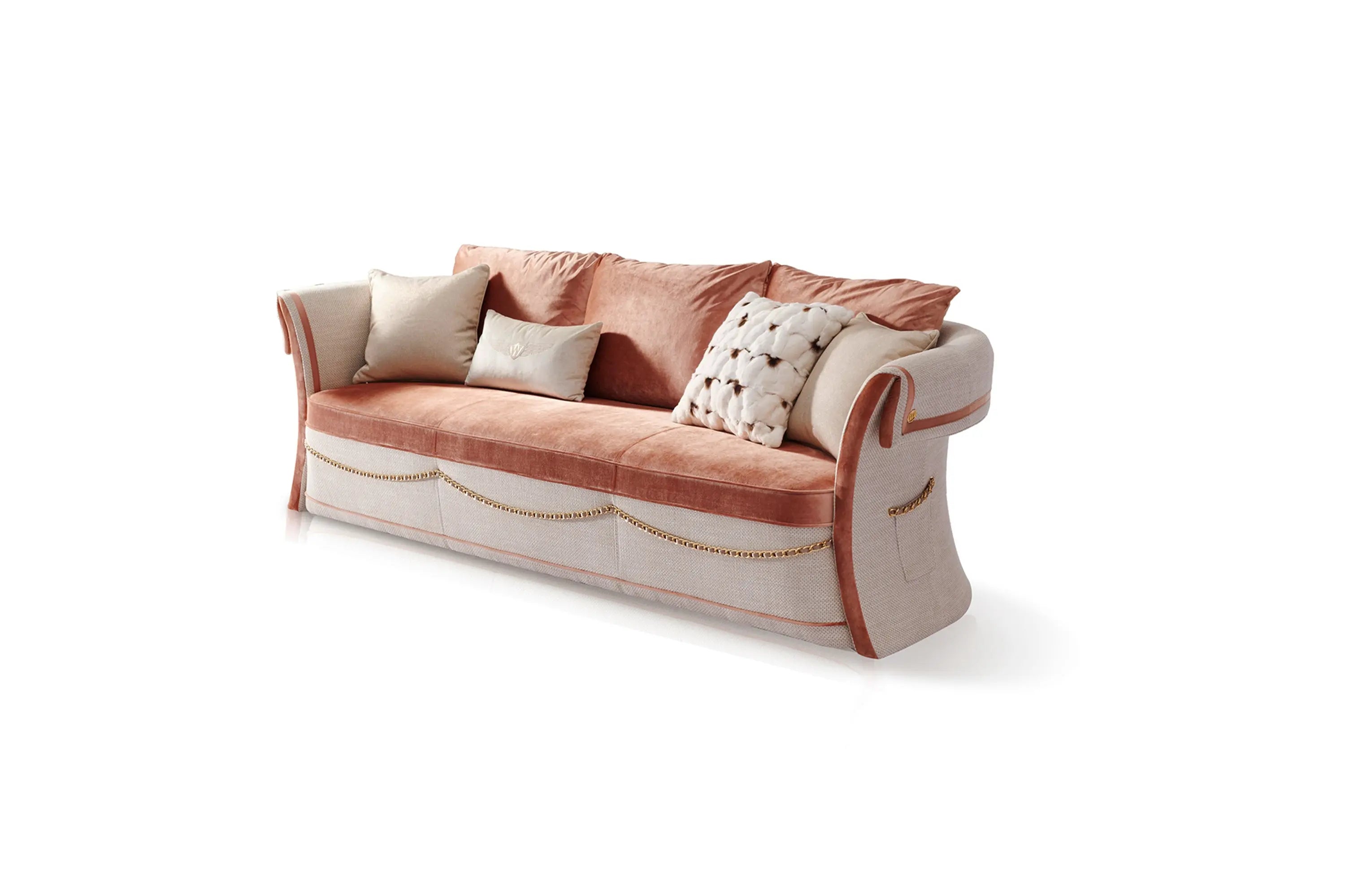 Light luxury style one-seater two-seater three-seater sofa Colombostile Style Rue Cambon Sofa W005SF1 W