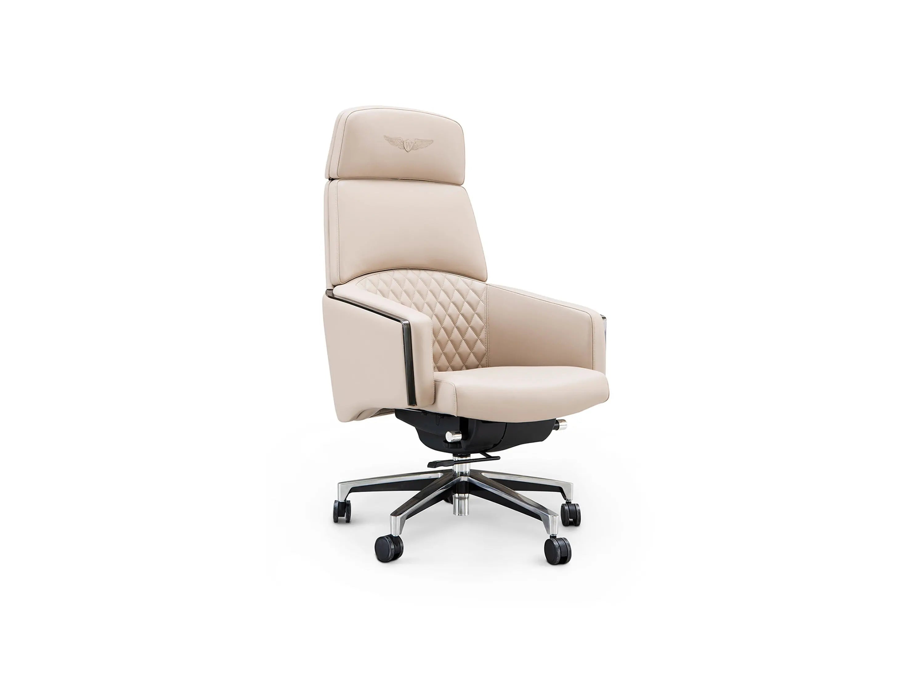 Luxury Modern Deluxe Design With Wheel Leather Home Office Chair W001S21 Bentley office chair boss chair W