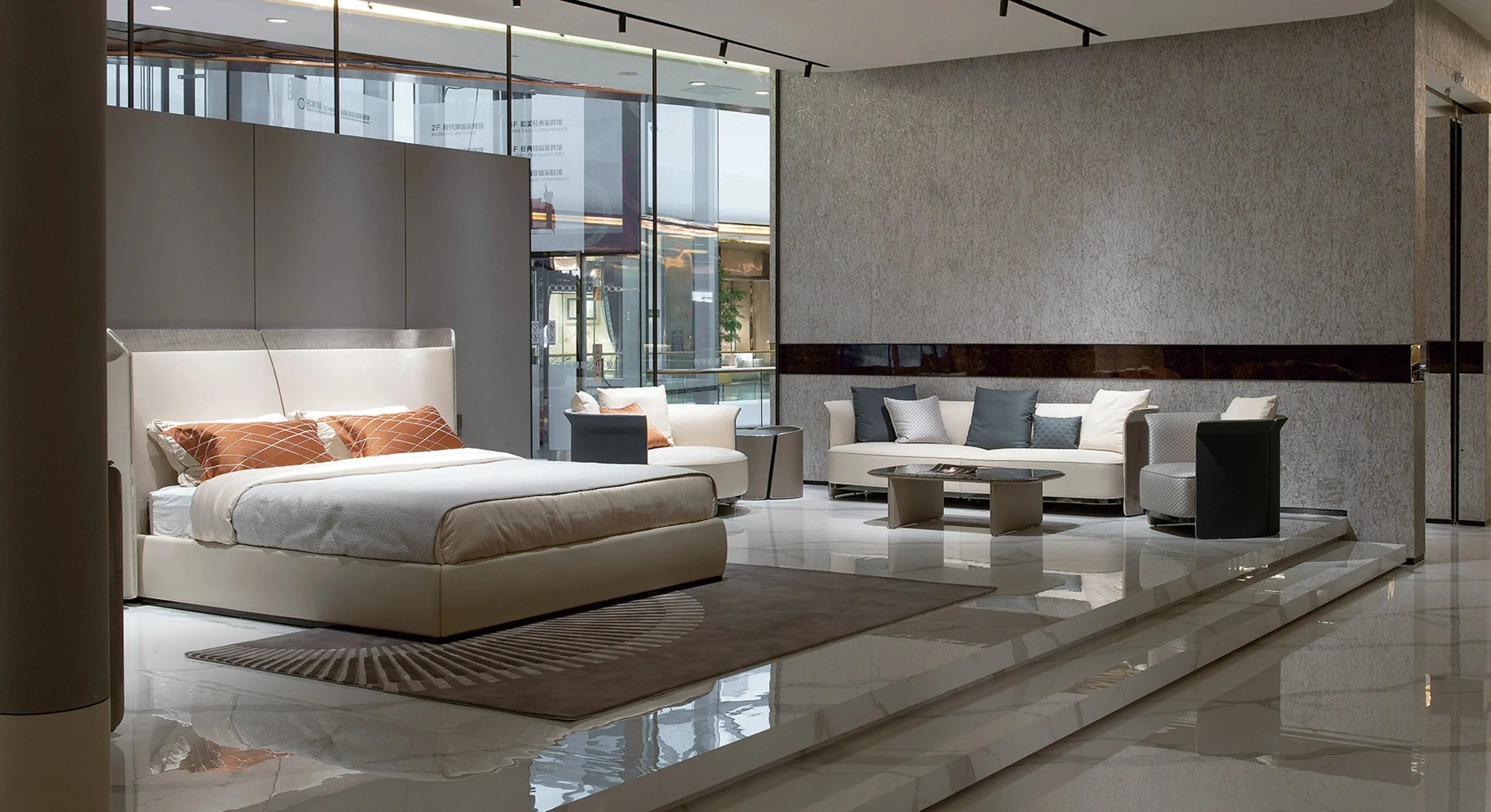 Luxury leather Italian modern living room style Contemporary expensive lightweight shell fabric sofa W015SF1 Bentley Sofa