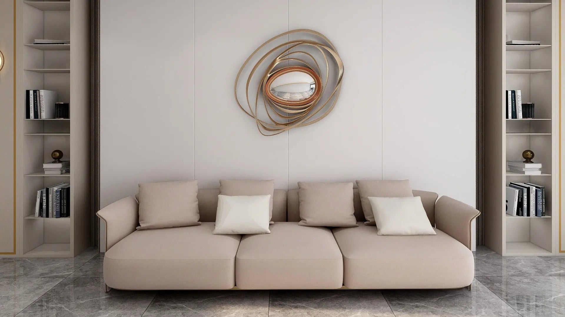 Luxury leather Italian modern living room style Contemporary expensive lightweight shell fabric sofa W015SF1 Bentley Sofa