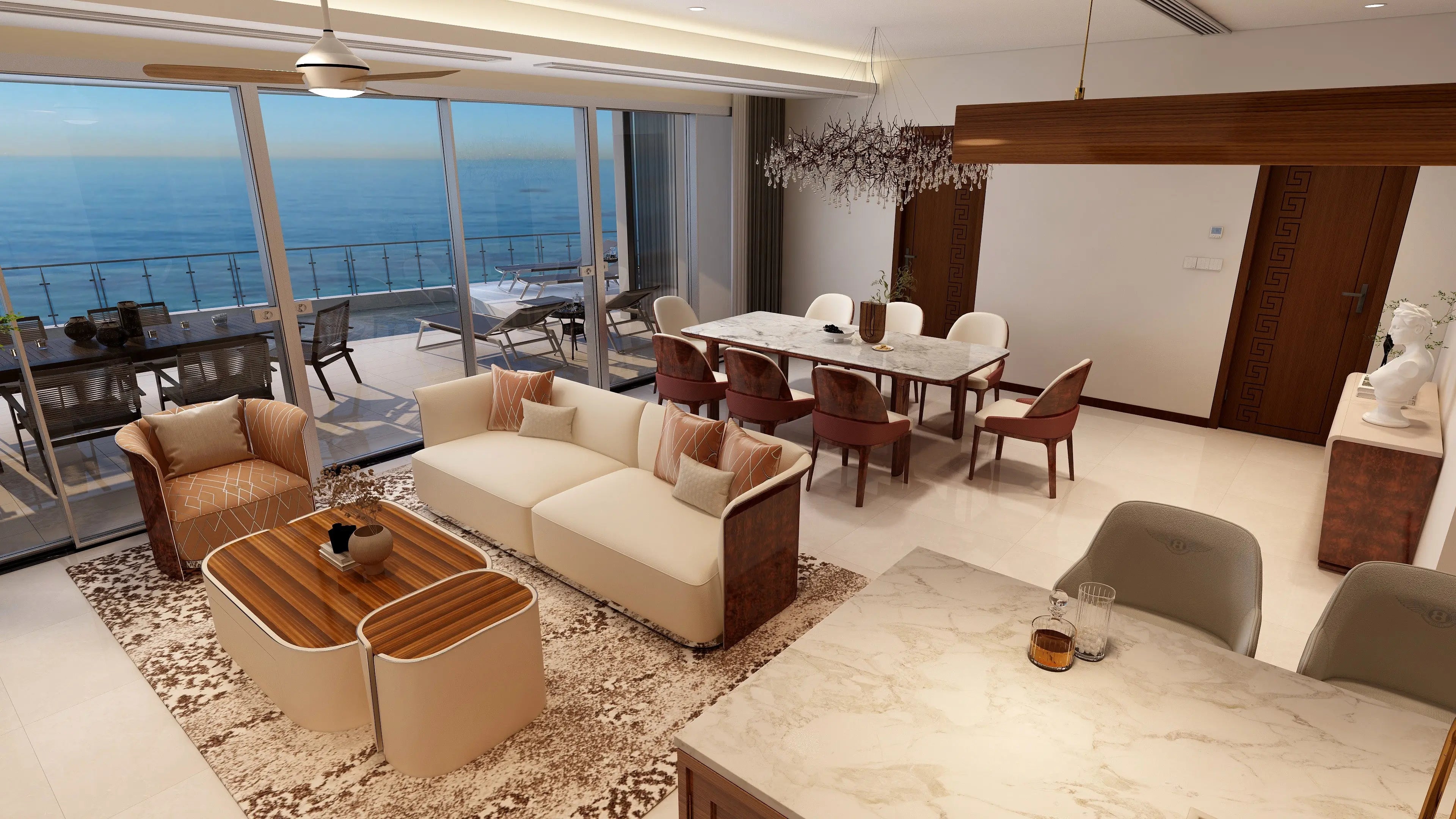 Luxury leather Italian modern living room style Contemporary expensive lightweight shell fabric sofa W015SF1 Bentley Sofa