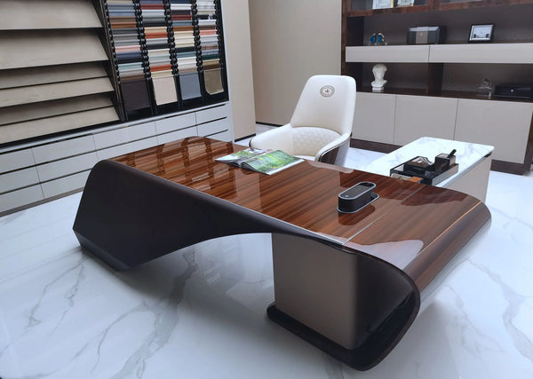 Luxury modern design desk minimalist style computer desk W016S28 Bentley Style Boss Table, Office Table W