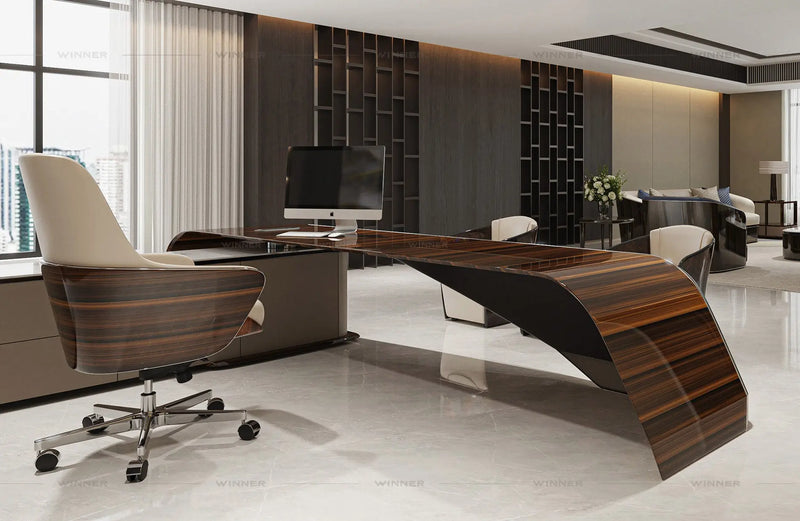 Luxury modern design desk minimalist style computer desk W016S28 Bentley Style Boss Table, Office Table W