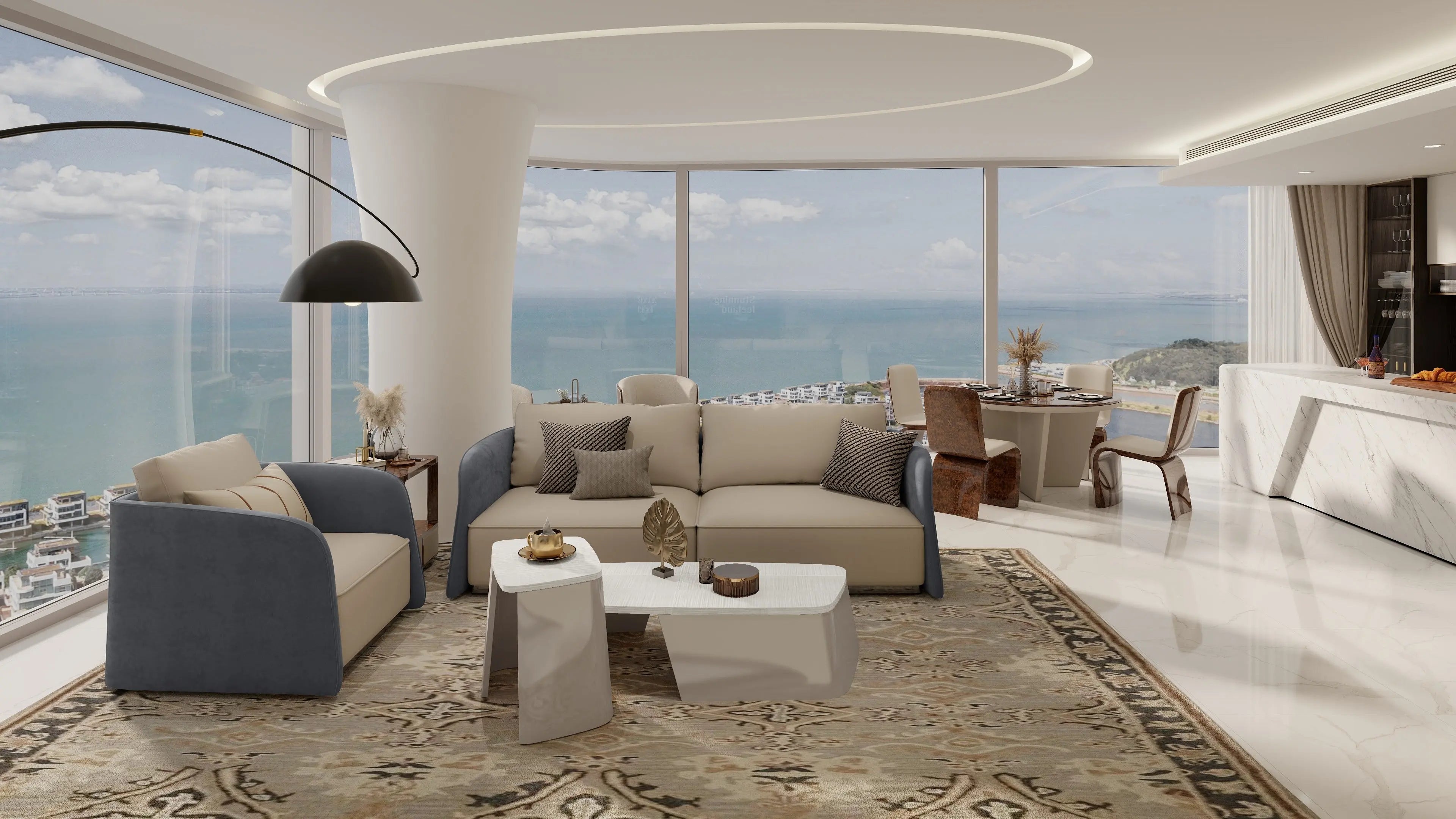 Luxury modern interior living room furniture leather single sofa chair W003SF1B Bentley style Swan Sofa,Living room single-seater, multi-seater sofa